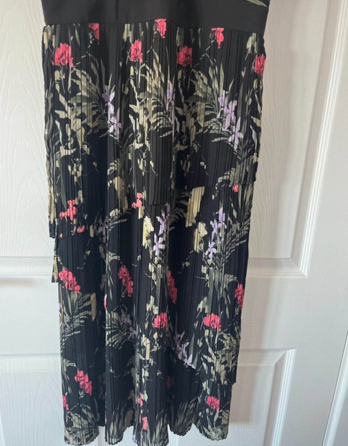 TED Baker ‘Malinae’ Floral Midi Dress size 3 12 rrp £199 wedding races cruise