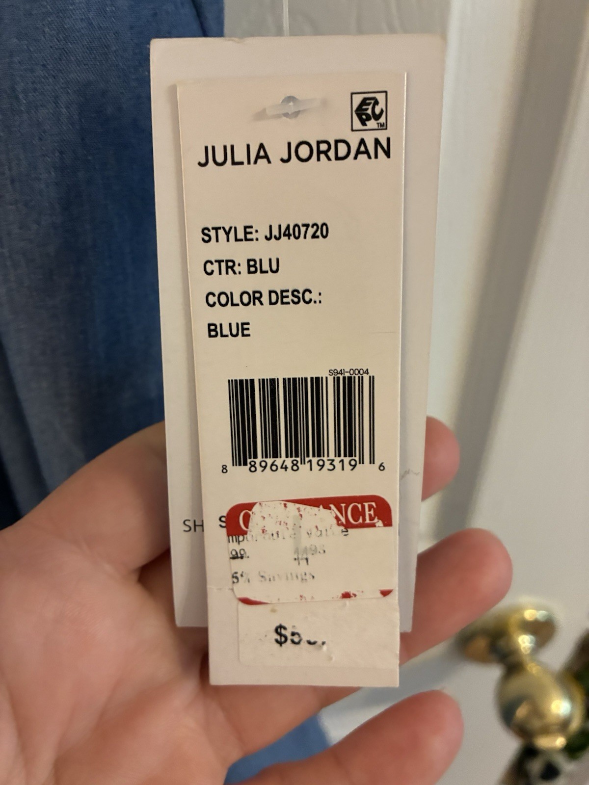 Julia Jordan Blue Chambray Long Strappy Tie Waist & Pockets Dress L