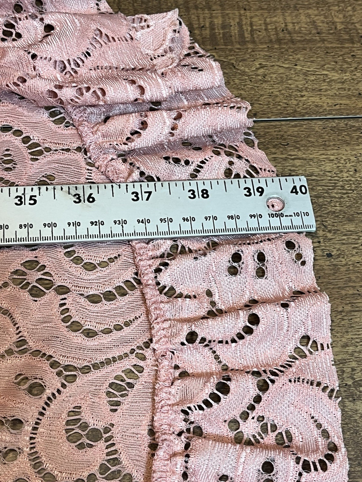 Sheer Lace Overlay Pink Plus Size Asymmetrical Ruffle Fairy Romantic Feminine