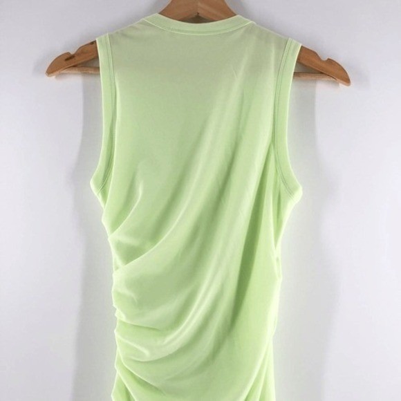 Helmut Lang Twist Sheath Dress Electric Yellow XS