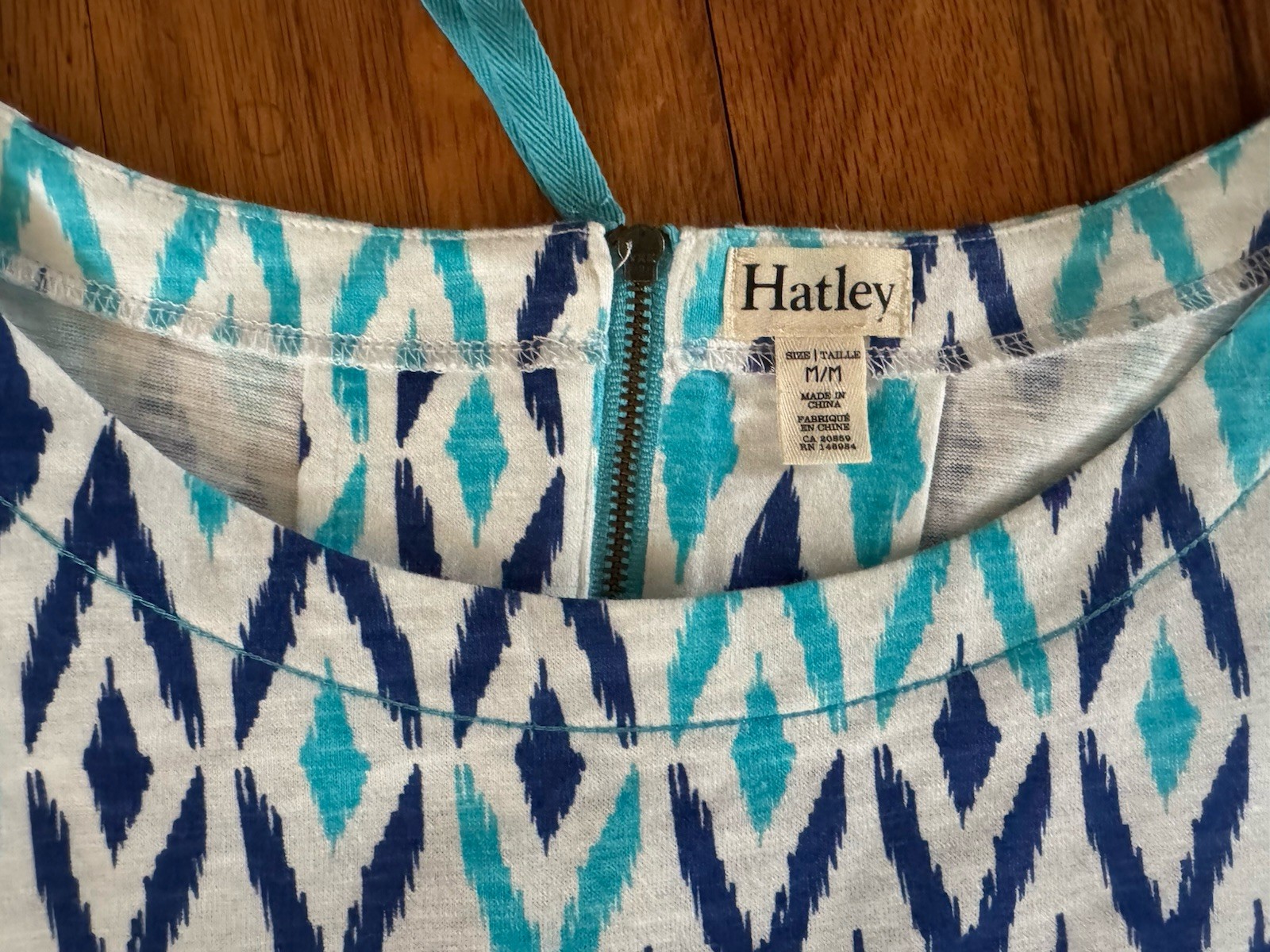 HATLEY PRETTY PRINT SHORT SLEEVE DRESS 100% Cotton Beach Summer Medium Quality!!