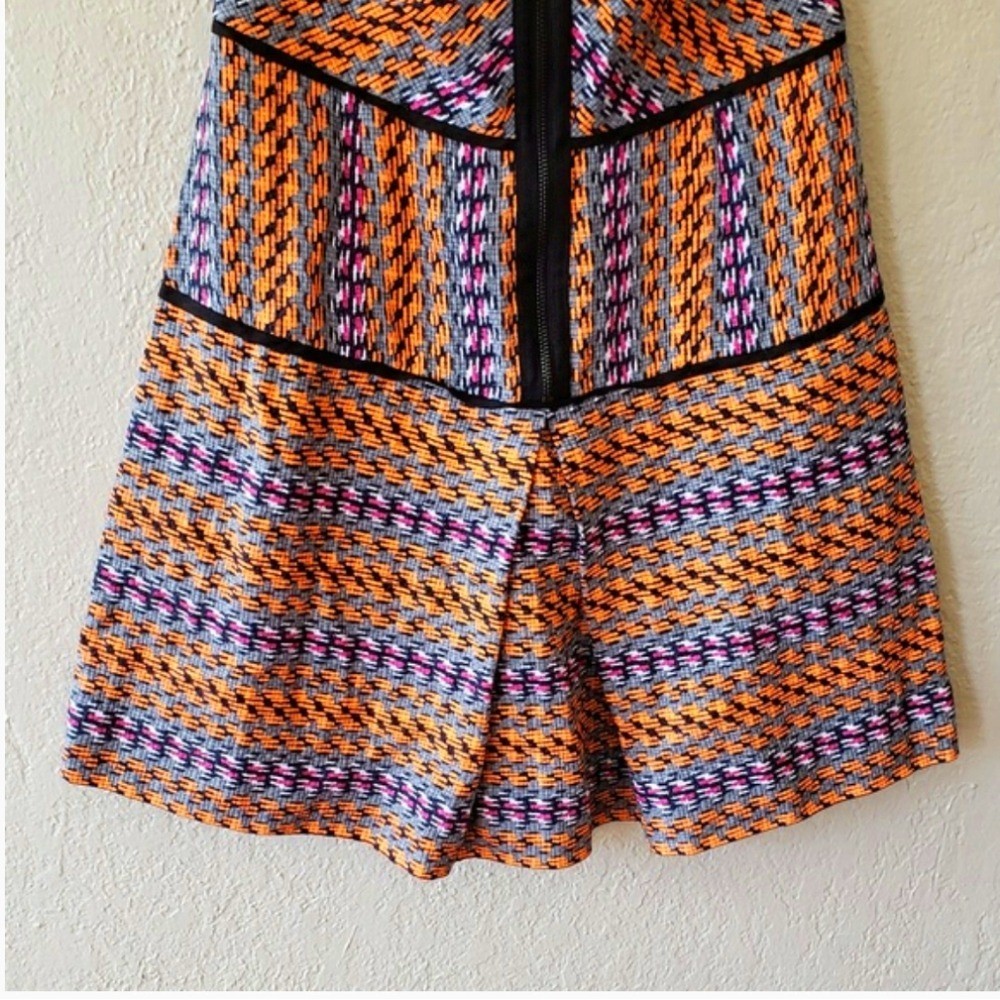 RACHEL ROY ORANGE/ GREY TRIBAL PRINT DRESS..SIZE 2