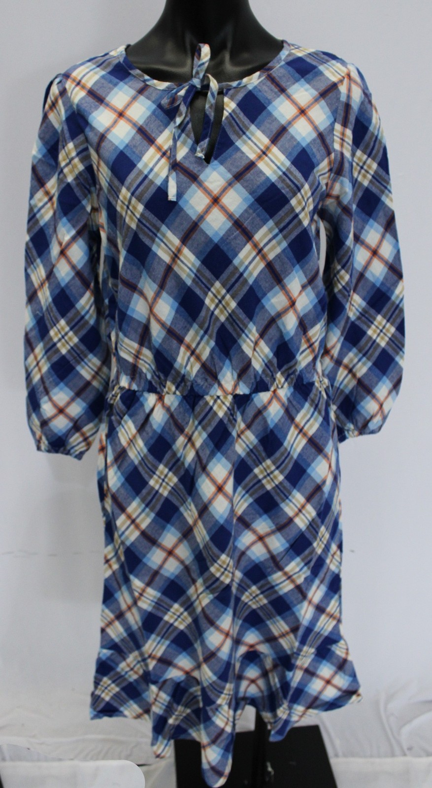 Gymboree Women’s Matching Family Plaid Twill Tiered Dress CA4 Multi Small NWT