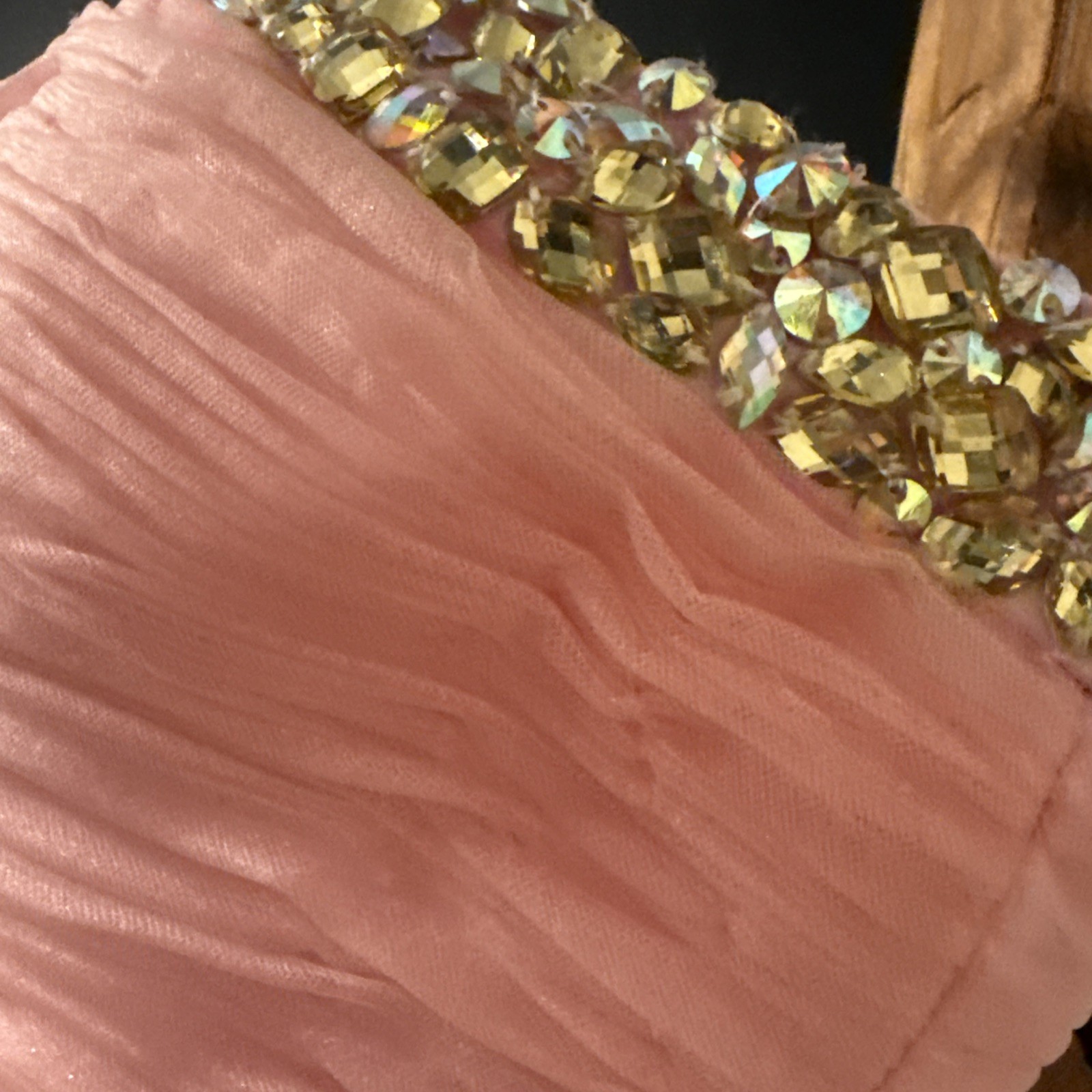 SHERRI HILL Homecoming Prom Formal Bubblegum Pink Ruffle Bow Tutu Dress Size 6