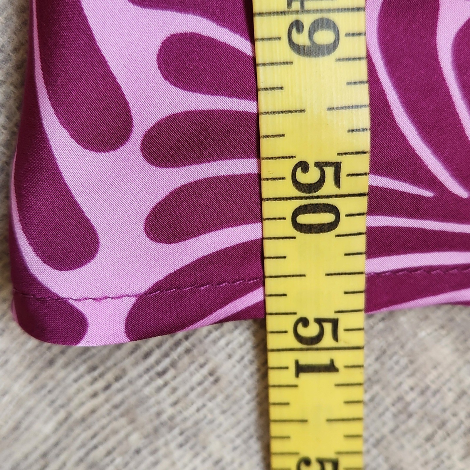 Venus Purple Pink Abstract Leaf Print Maxi Dress XL Sleeveless Tassels Tie Back