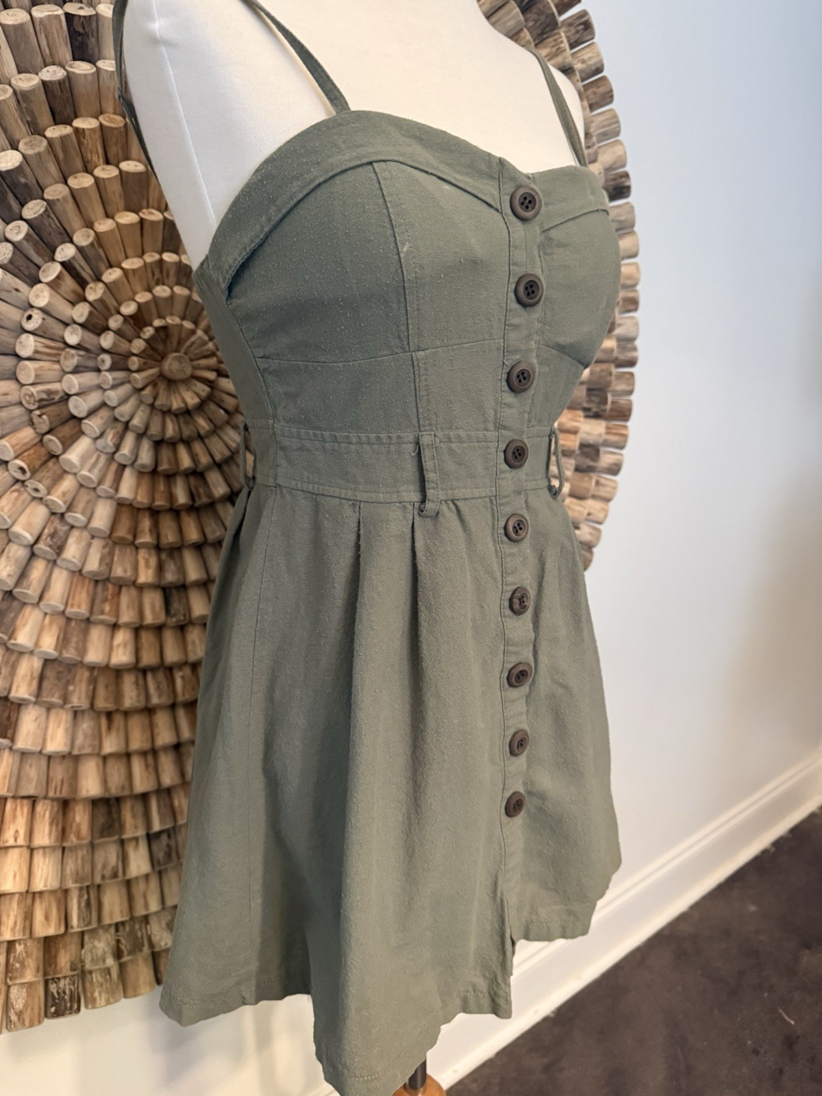 Mind Code Green Mini Dress Women’s