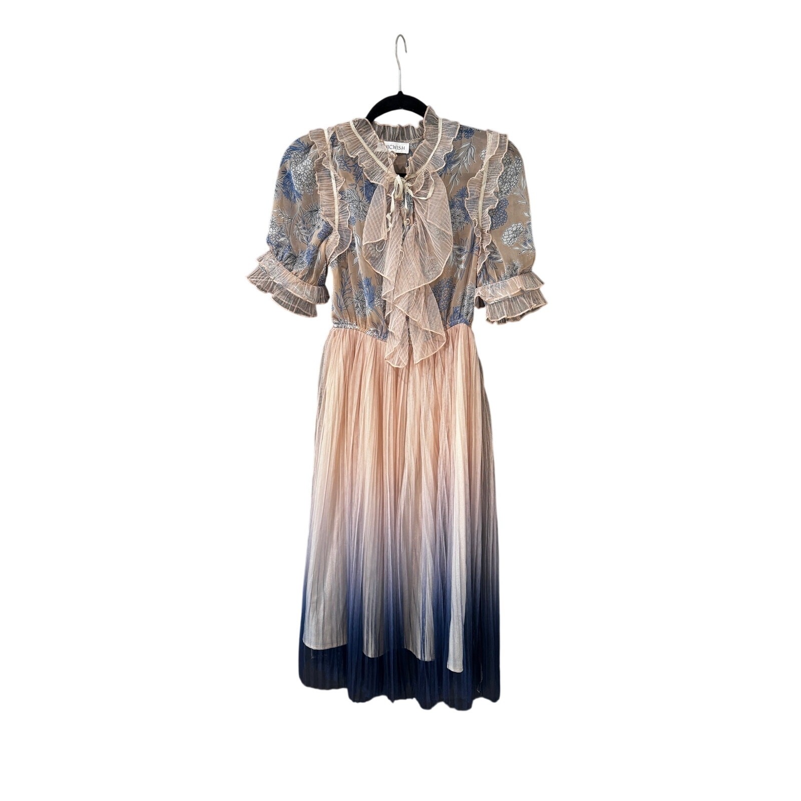 Chicwish Gradient Pleated Mesh Tulle Dress | Size S | Princesscore Fairycore