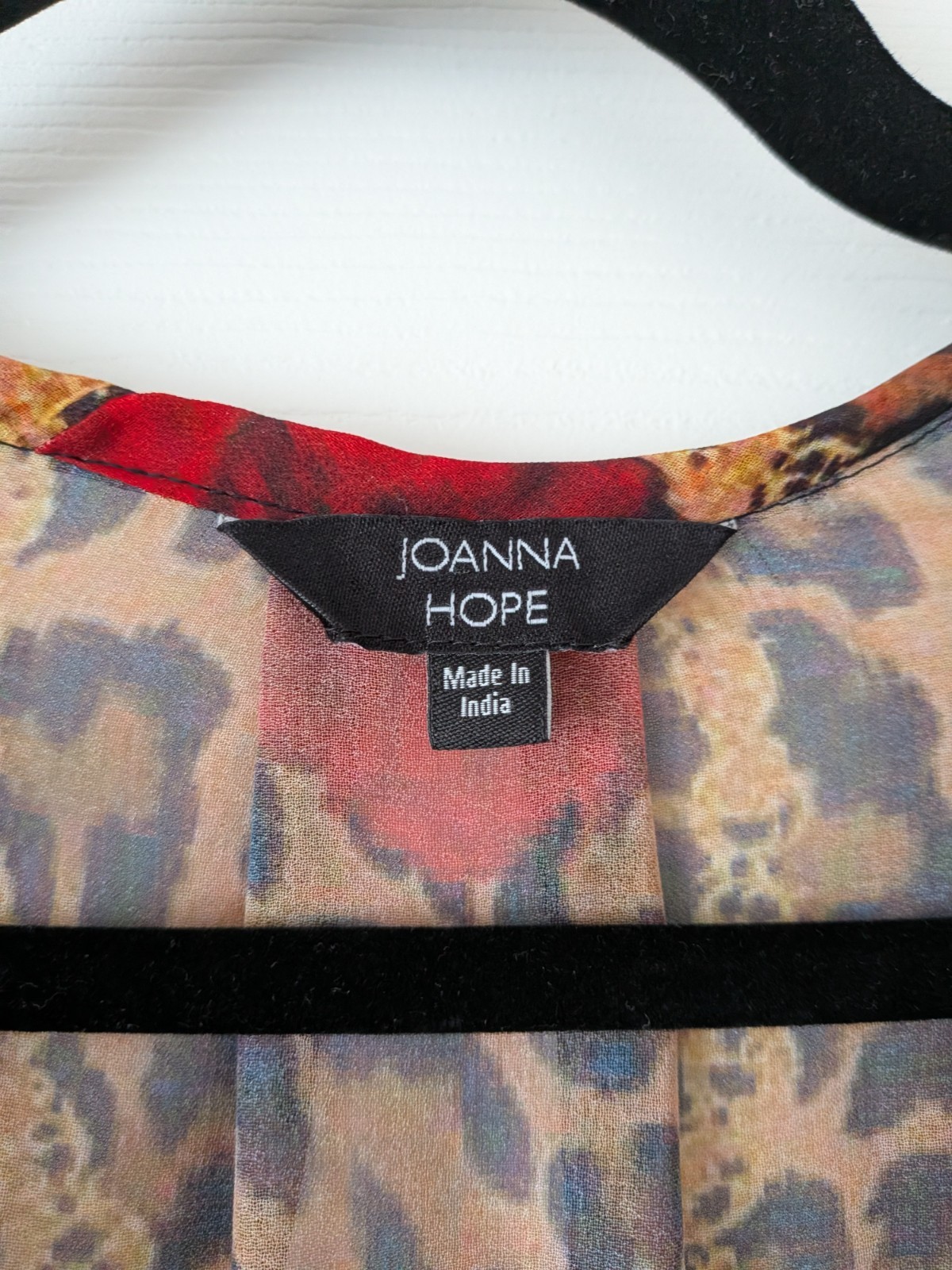 Joanna Hope Leopard Rose Chiffon Maxi Dress size 18
