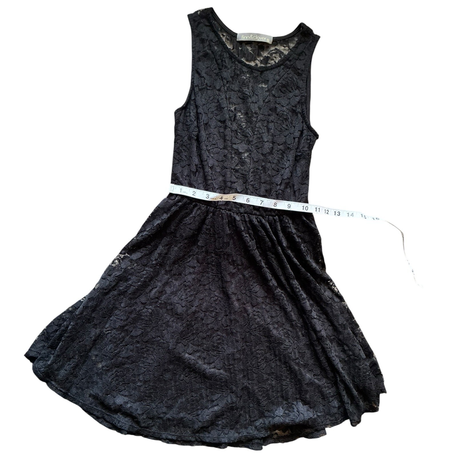Black Lace Skater Dress – Size Small Juniors LBD Whimsigoth Fit & Flare