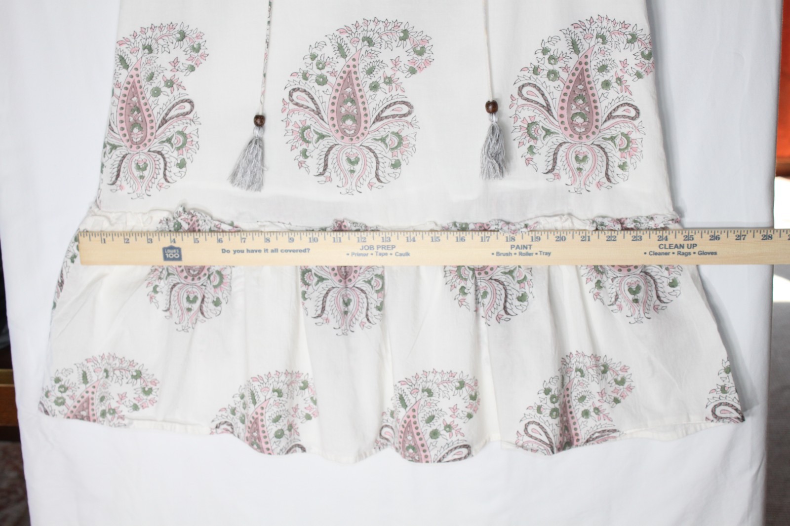 Fitzroy & Willa Boho Peasant Cotton Dress Size Medium