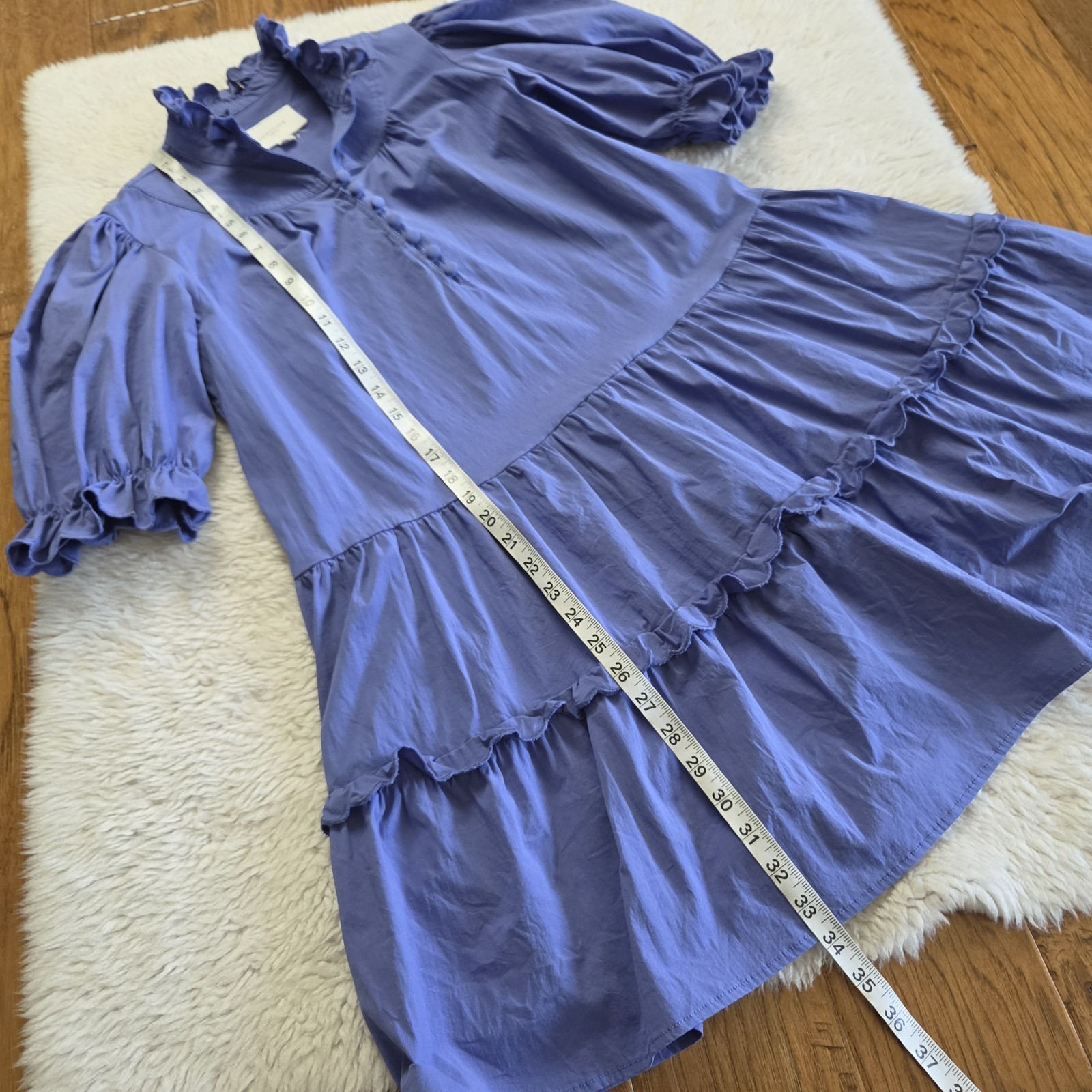Tuckernuck Pomander Place Selena Mini Dress Women’s Small Azure Blue Purple