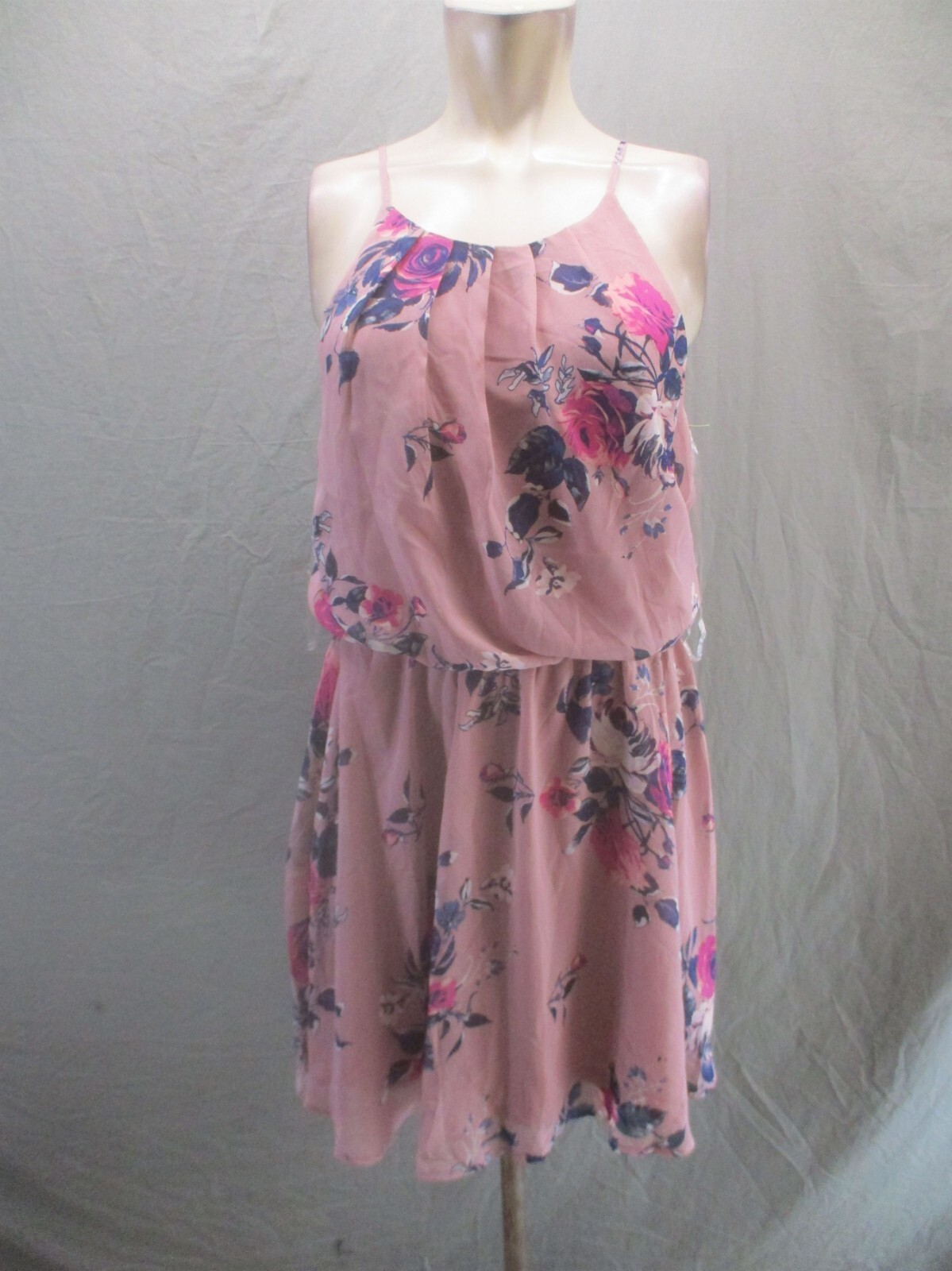 ARDENE Size M Womens Floral Lightweight Lined Sleeveless Flare Short Dress 829