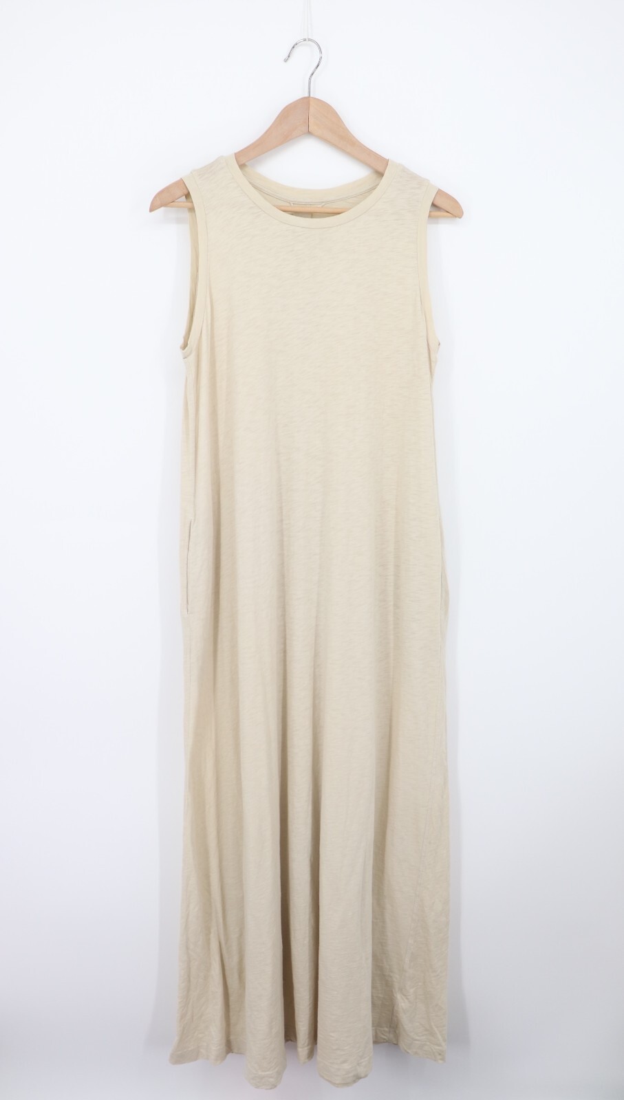 VELVET By Graham & Spencer Edith Sleeveless Maxi Dress Beige S $158 F5