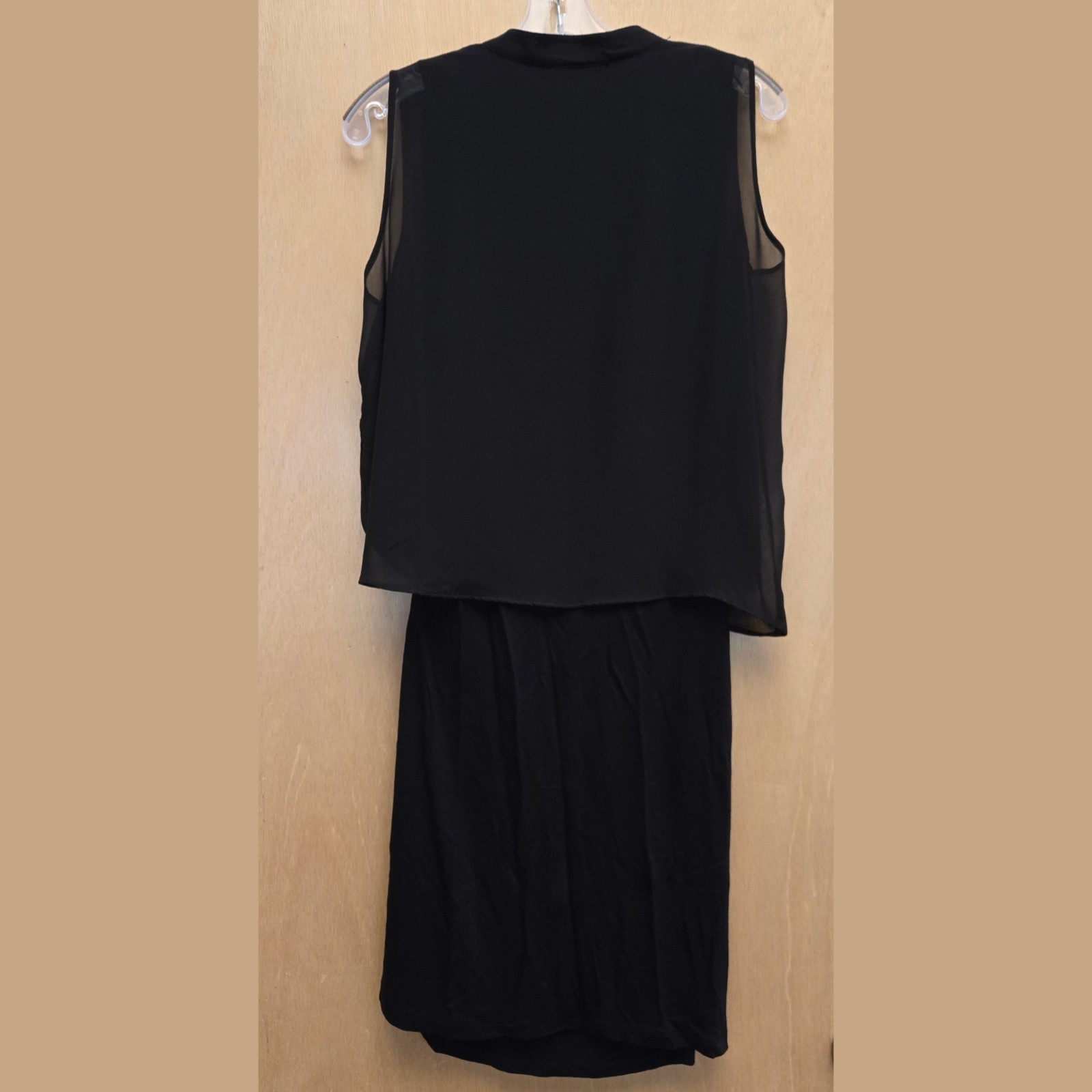 Allsaints All Saints Siri SL Sleeveless Blouson Shift Dress Layered US 6 Black