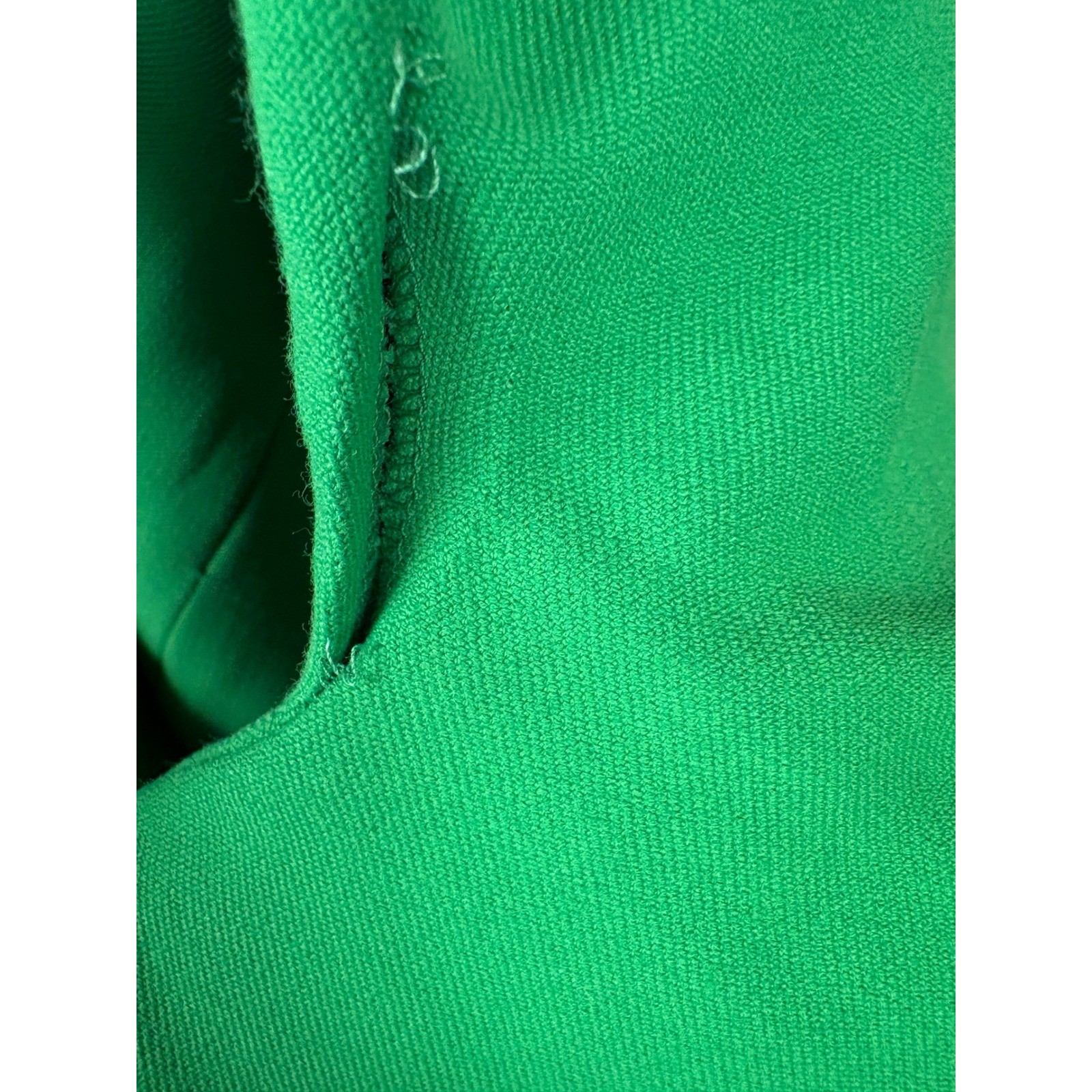Zara Green Mock Neck Short Sleeve Textured Mini Shift Dress Small