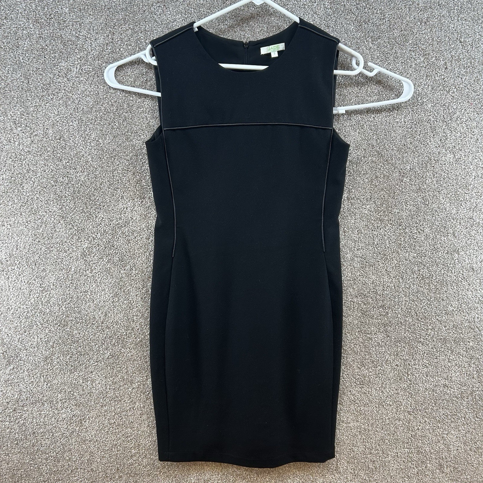 Jade Melody Tam Women’s Dress Size Small Black Sleeveless Zip Closure