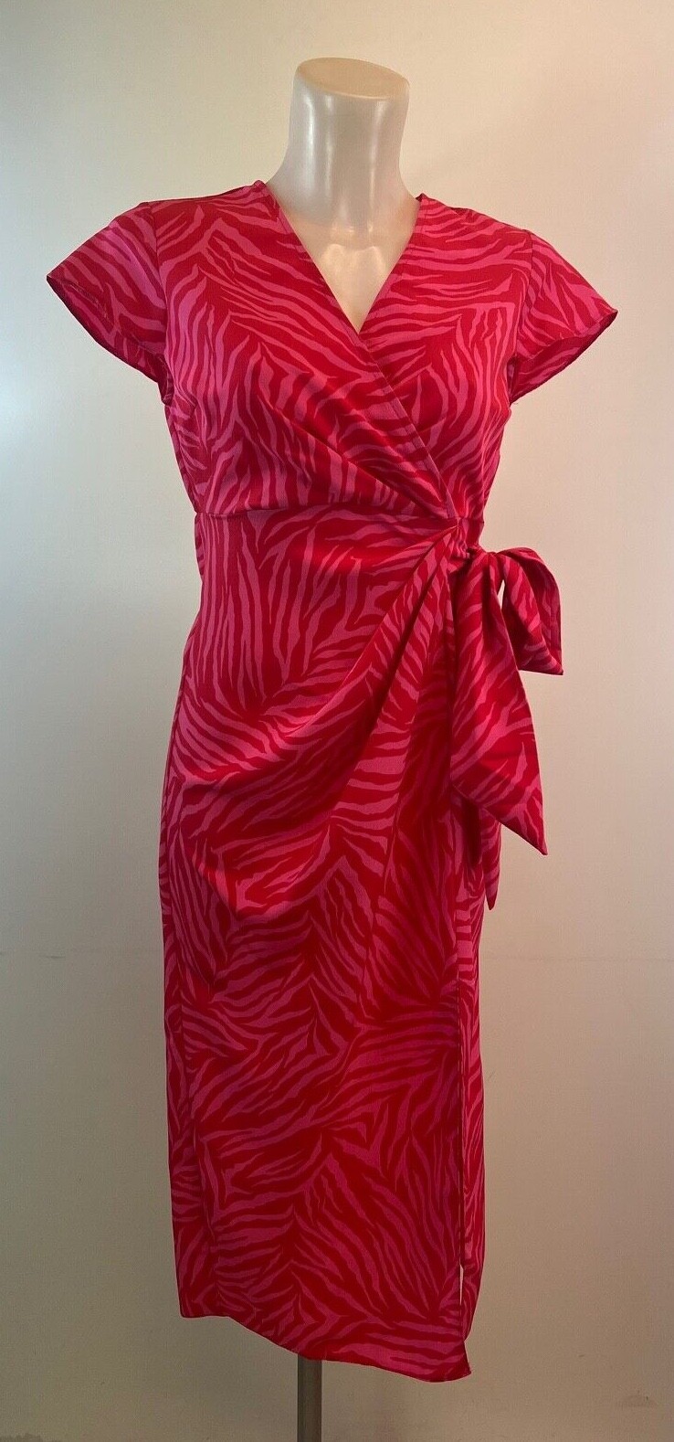 Ladies New Ex New Look Animal Print Petite Dress size 6 8 10 12 14 16