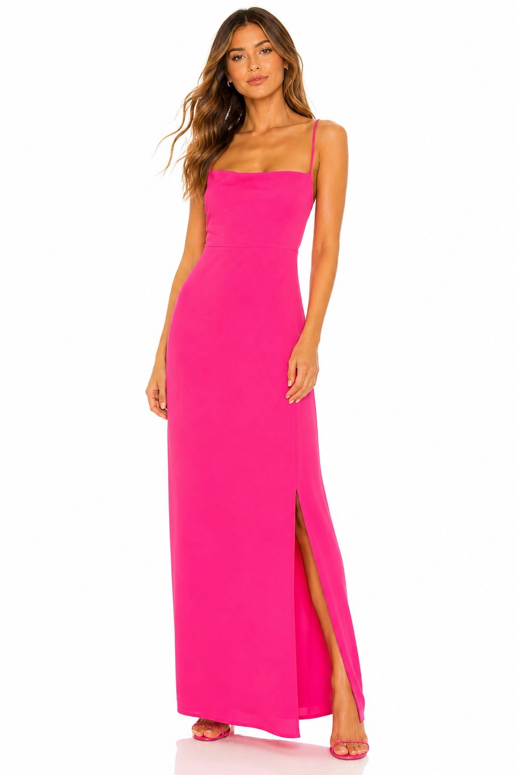 NEW SUPERDOWN REVOLVE maxi dress neon pink XS girls night out vegas bachelorette