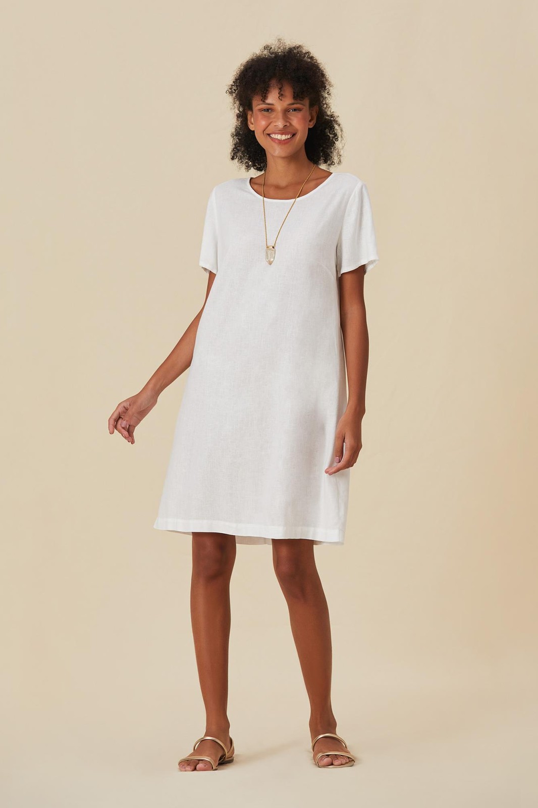 Florence Linen Dye Dress – Yogini