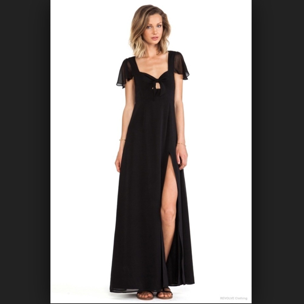 Lovers and Friends The Keeper Maxi Dress Black