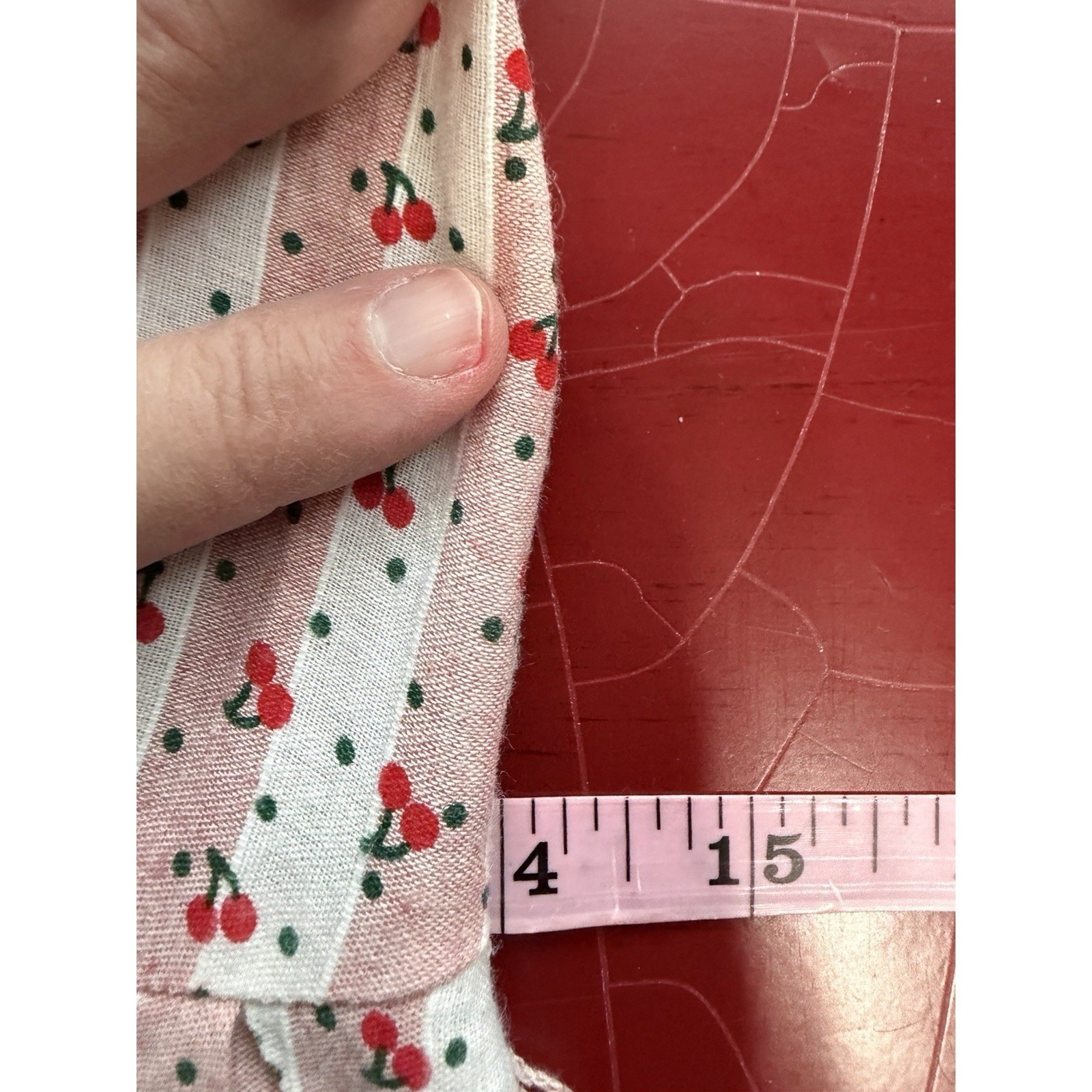 Cherry Print Shirt Swing Dress Size 4 Stripe Retro Rockabilly Unique Vintage