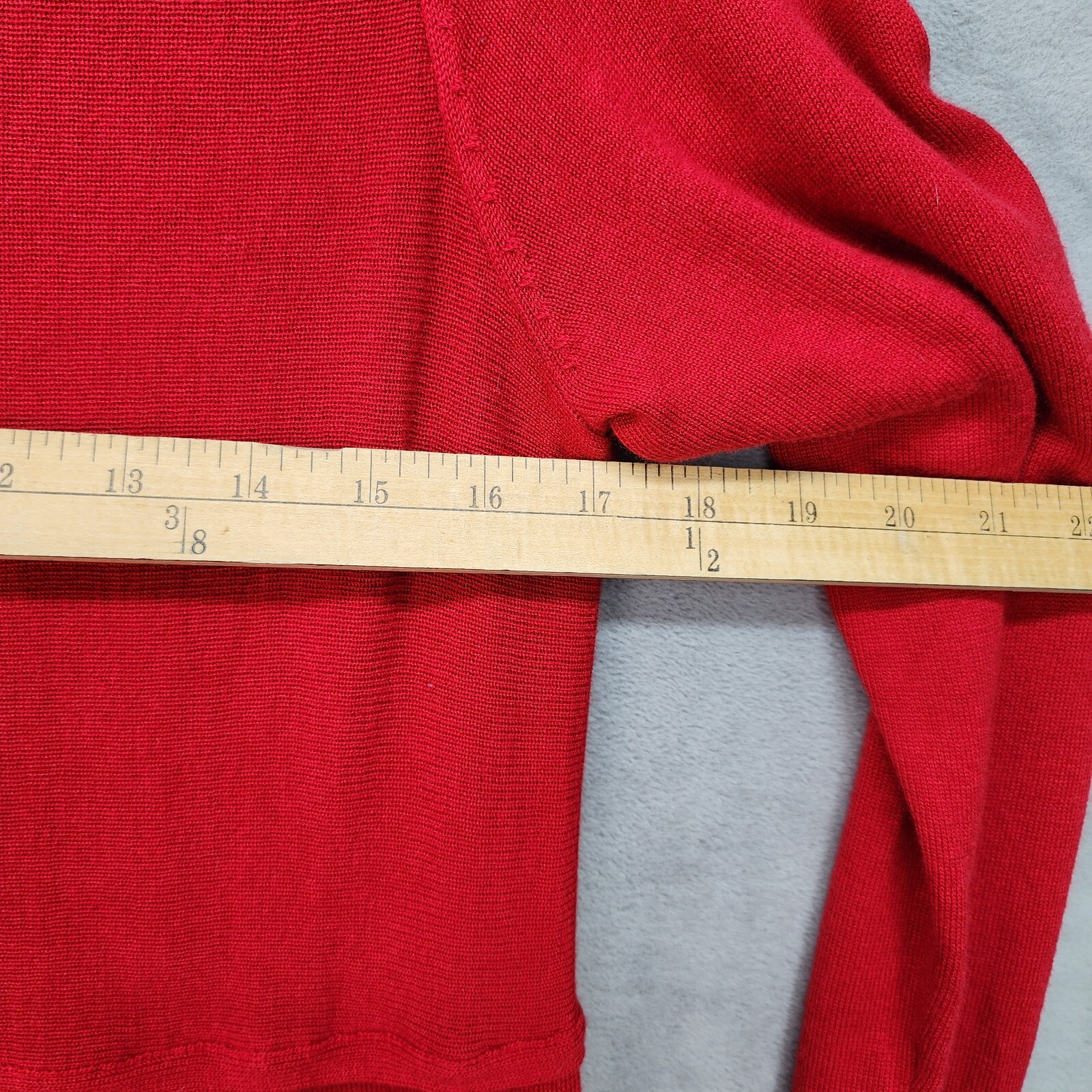 J Jill Sweater Dress LARGE Red Soft Rayon Wool Slit Work Career Church Form Fit