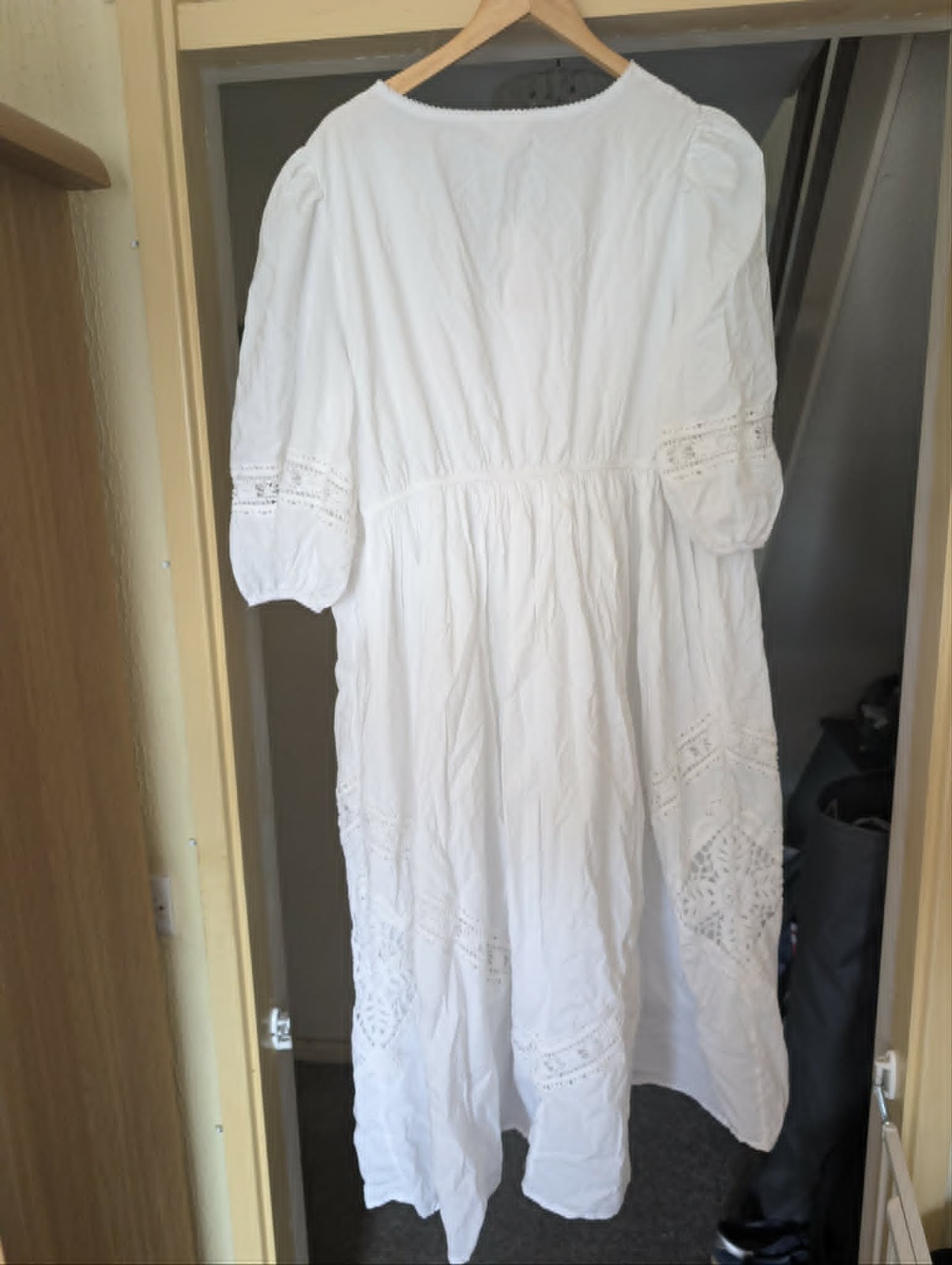 PER UNA SIZE 22 WHITE COTTON SUMMER DRESS NEW WITH TAGS
