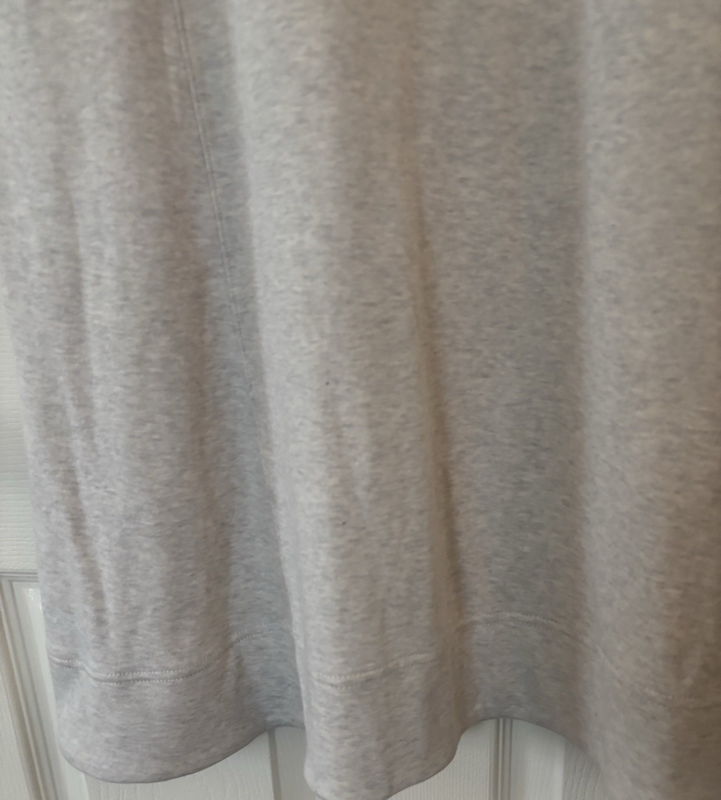 Womens Slip On Oatmeal Heather Gray Midi Crew Neck Dress Size S (4-6)