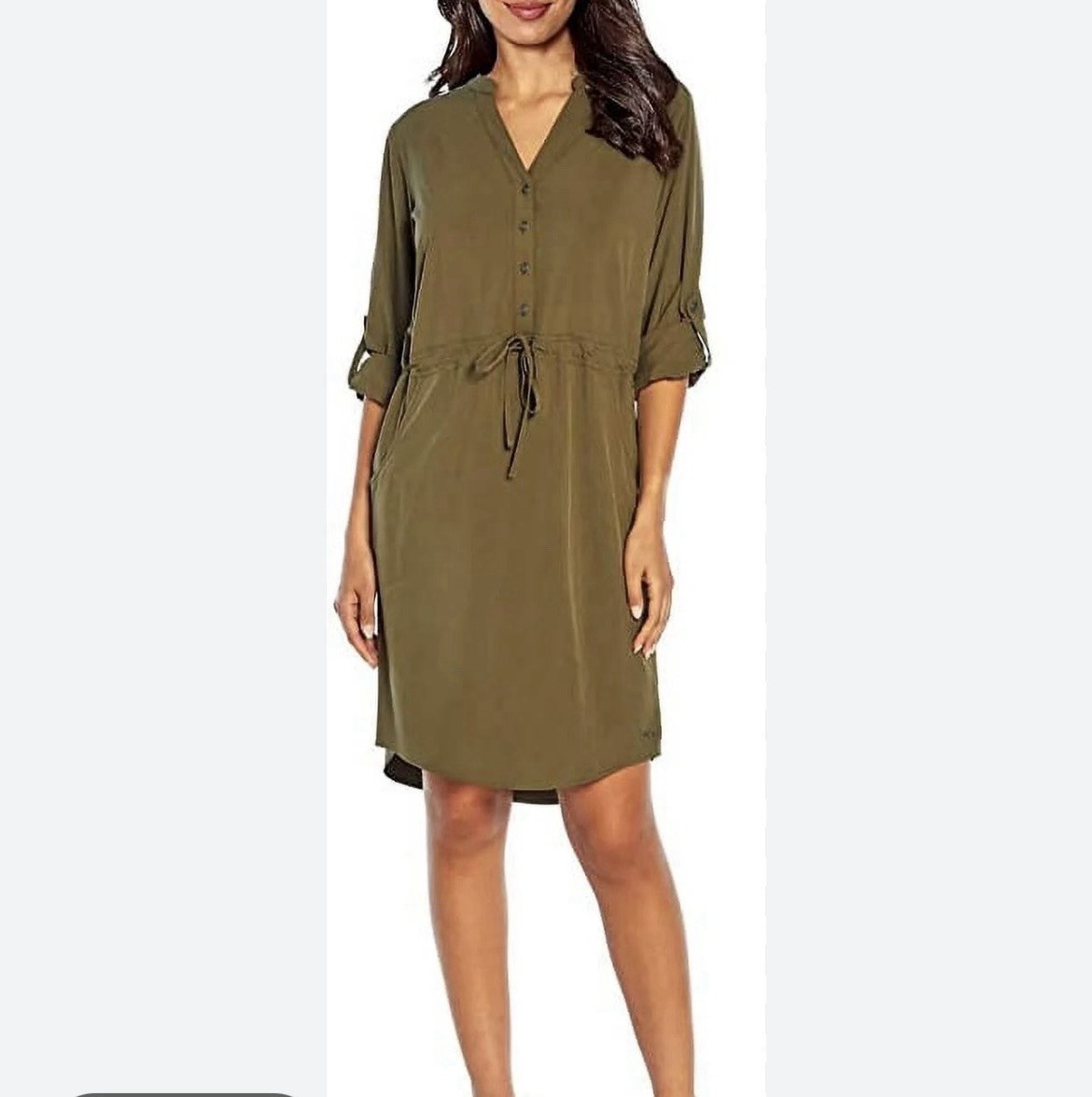 Orvis Pack And Go Dress Size Large NWT Olive Wrinkle Resistant