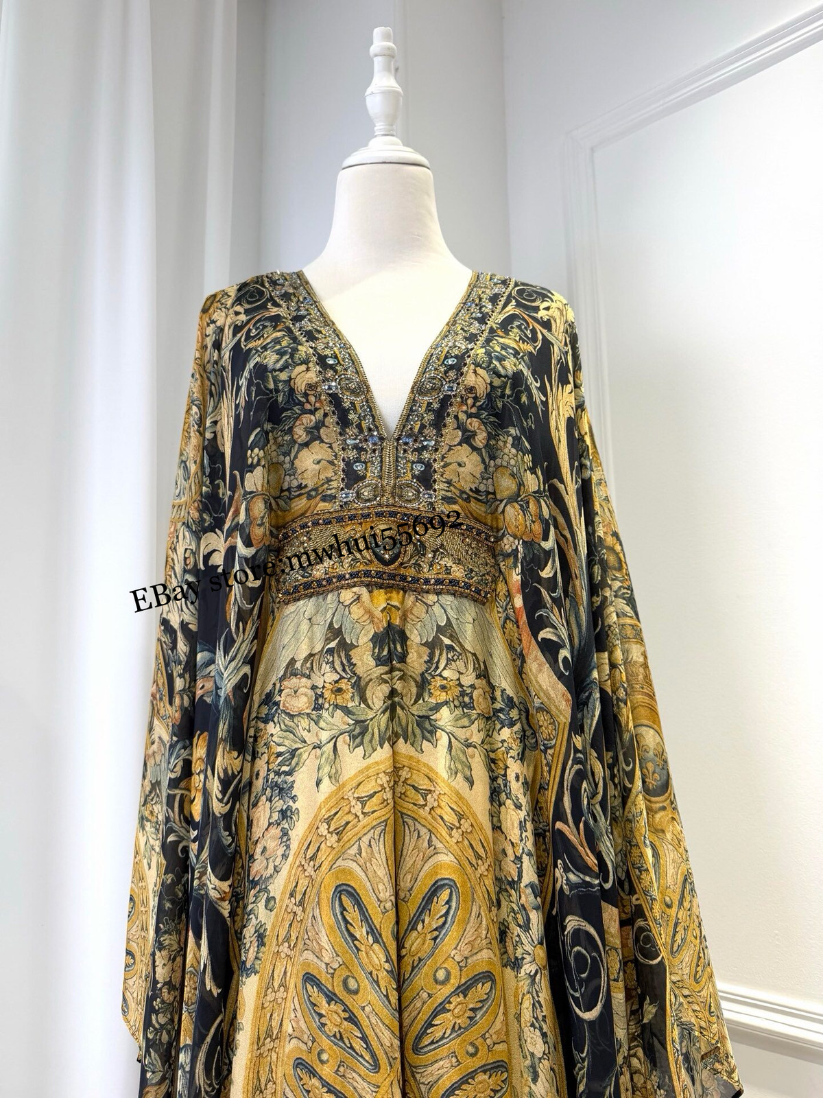 CAMILLA 2026 Maxi Dresses Elegant Temperament Holiday Retro Print Dress