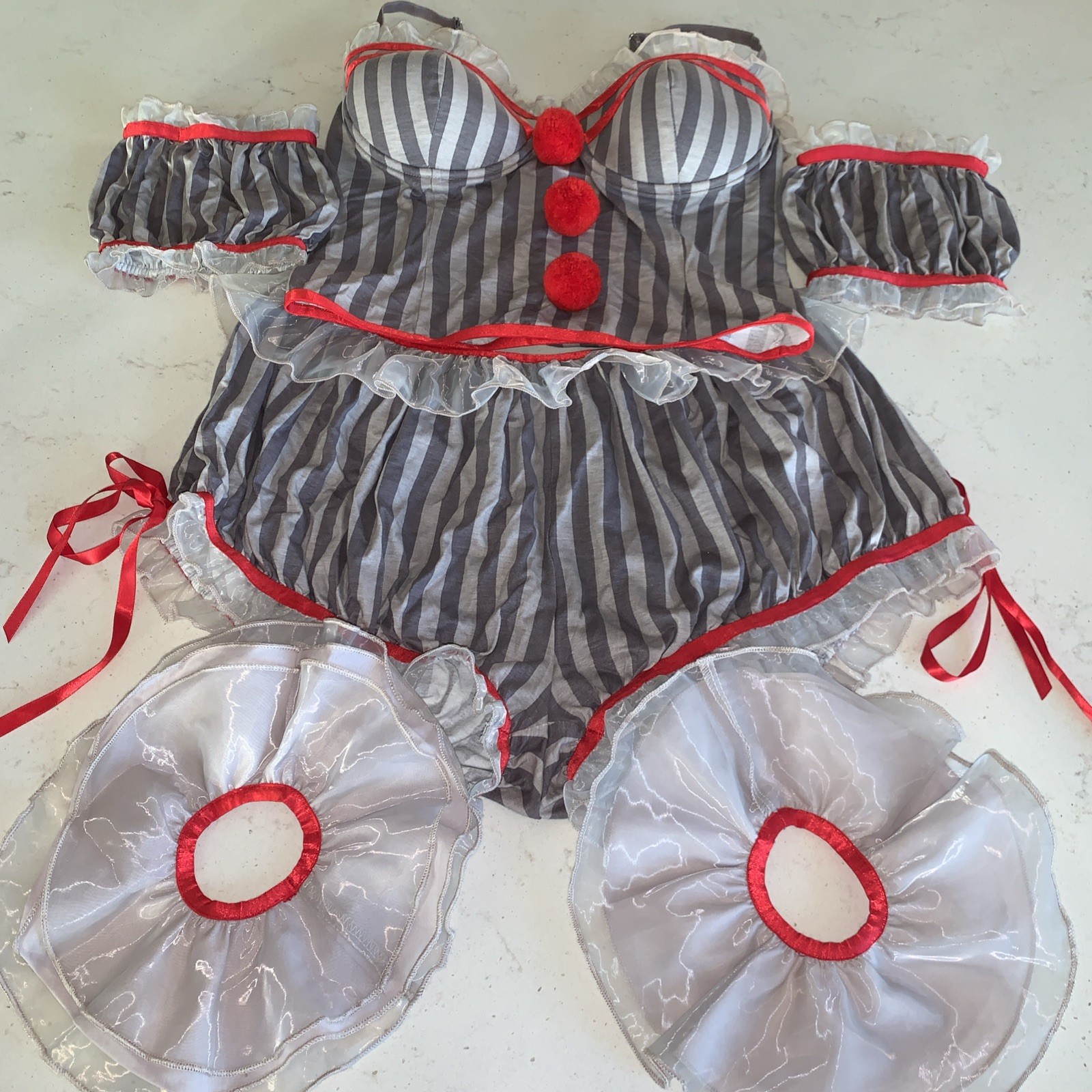 Trickz N Treats Sexy Clown Costume-XL