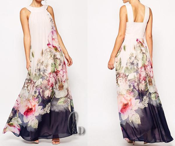 AU SELLER Womens Sexy Chiffon Cocktail Party Wedding Beach Maxi Dress dr159