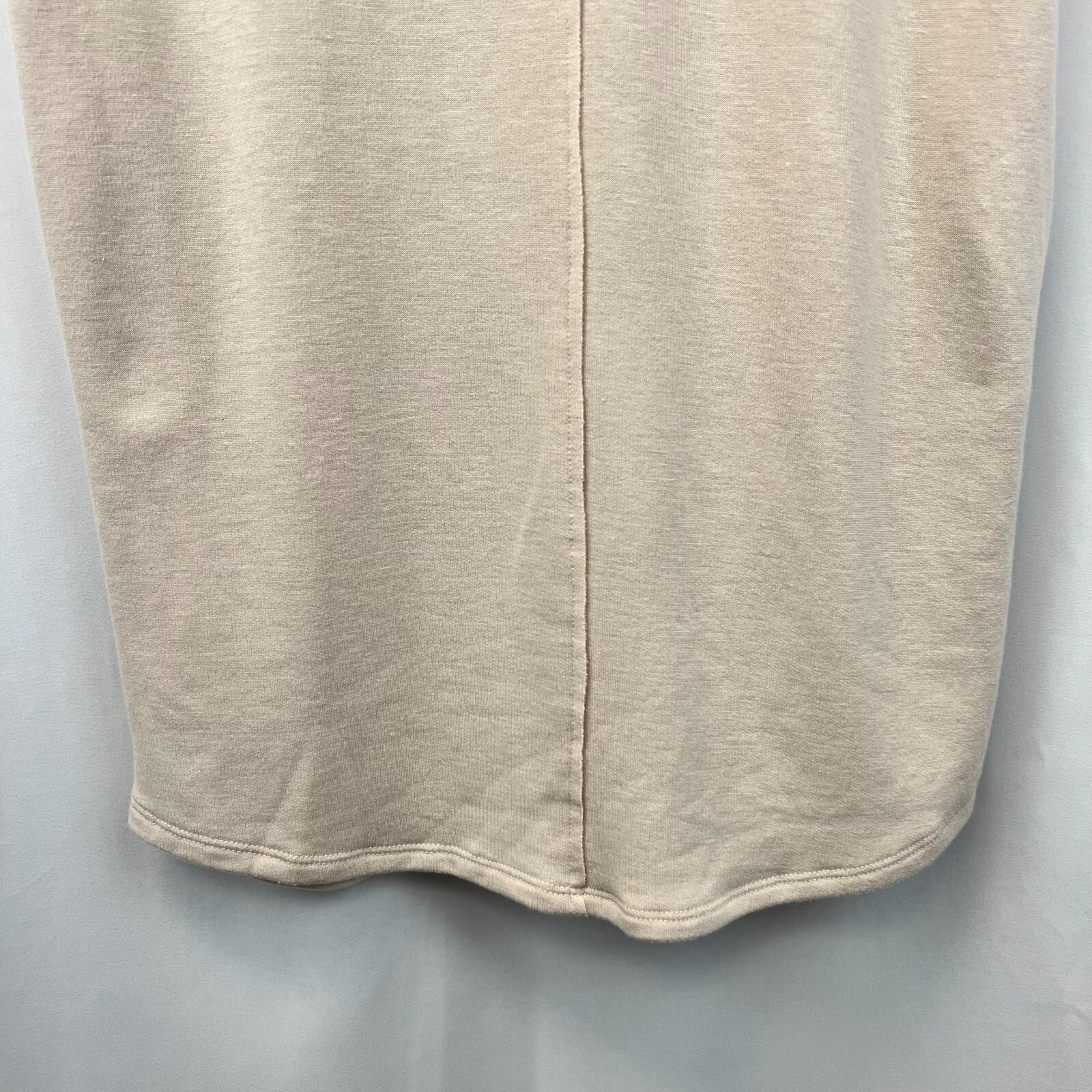 Cherish Womens Beige Short Sleeve V-Neck Pockets Short T-Shirt Dress Size Medium
