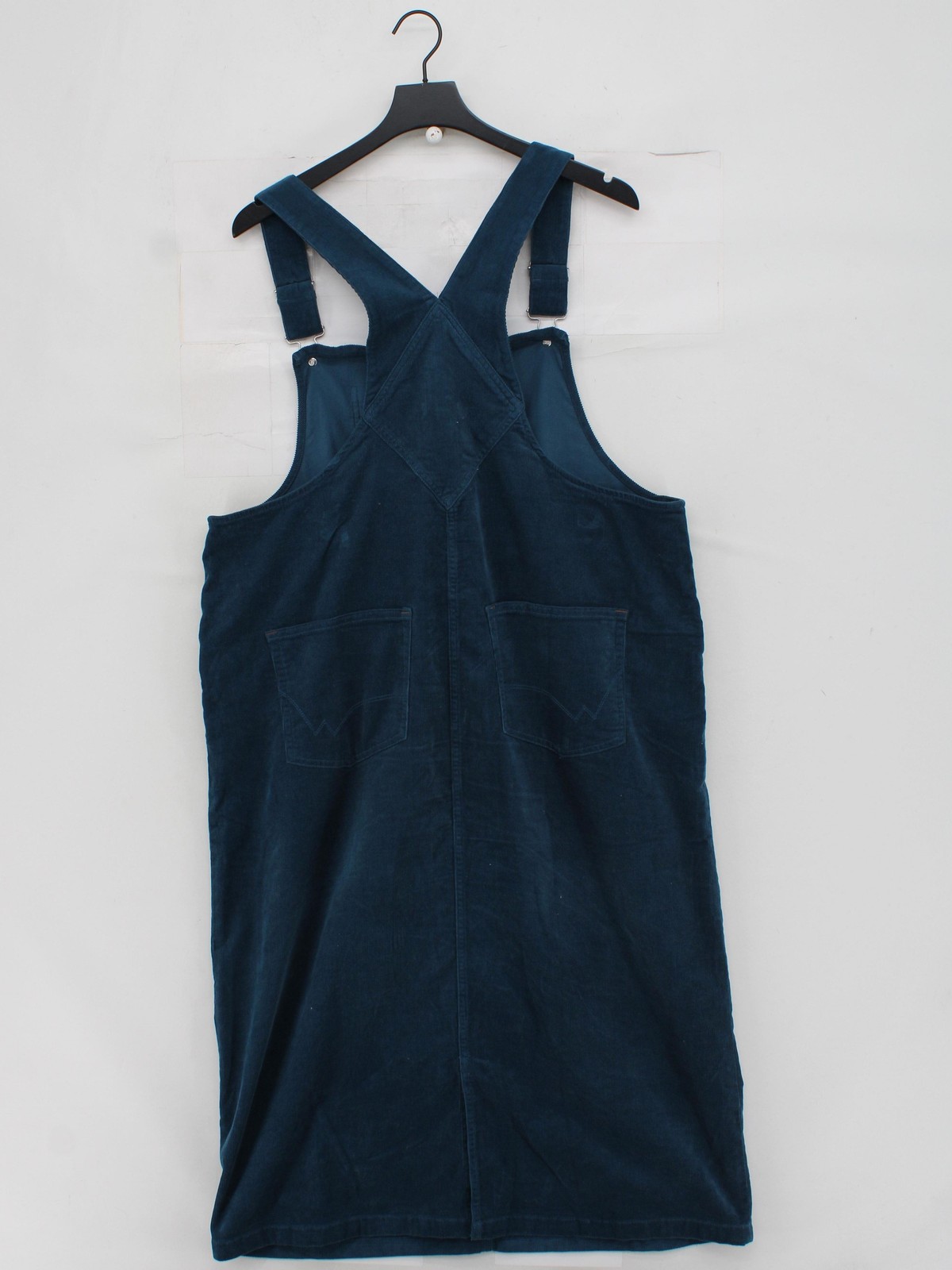 White Stuff Pinafore/Dungaree Midi Dress UK20 in Blue