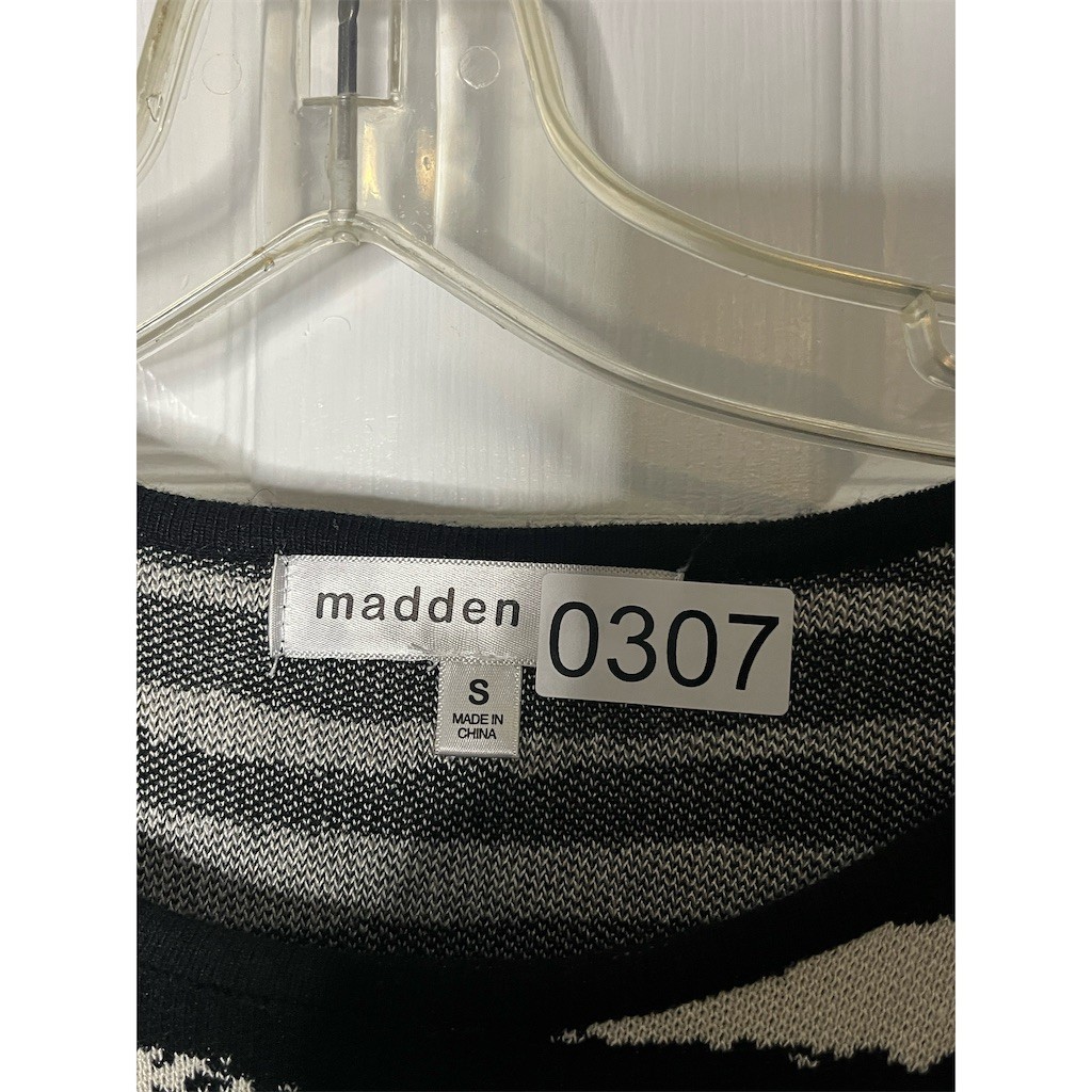 Madden Girl Sweater Maxi Dress Womens Size S Zebra Print Long Sleeve