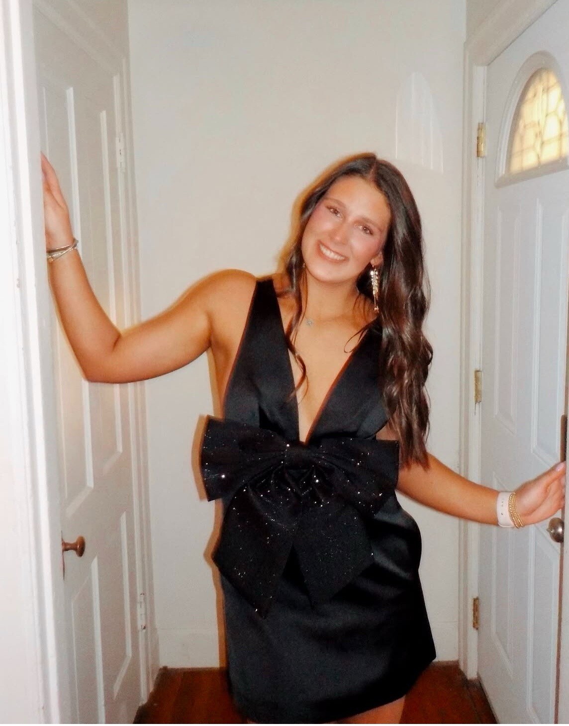 ZARA WOMEN MINI BLACK SATIN EFFECT RHINESTONES BOW DRESS REF4772/228 NWT FW24_S