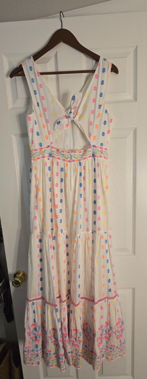Lilly Pulitzer Multi Tropical Dot Clip Charleen Maxi Dress | Size 2