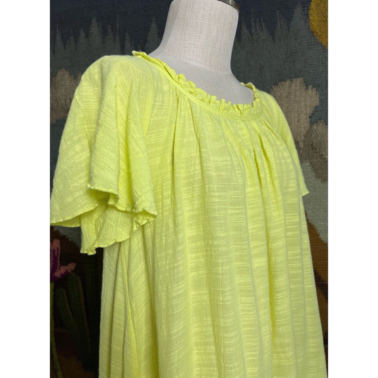 Devotion Twins High Low Neon Lime Maxi Dress S
