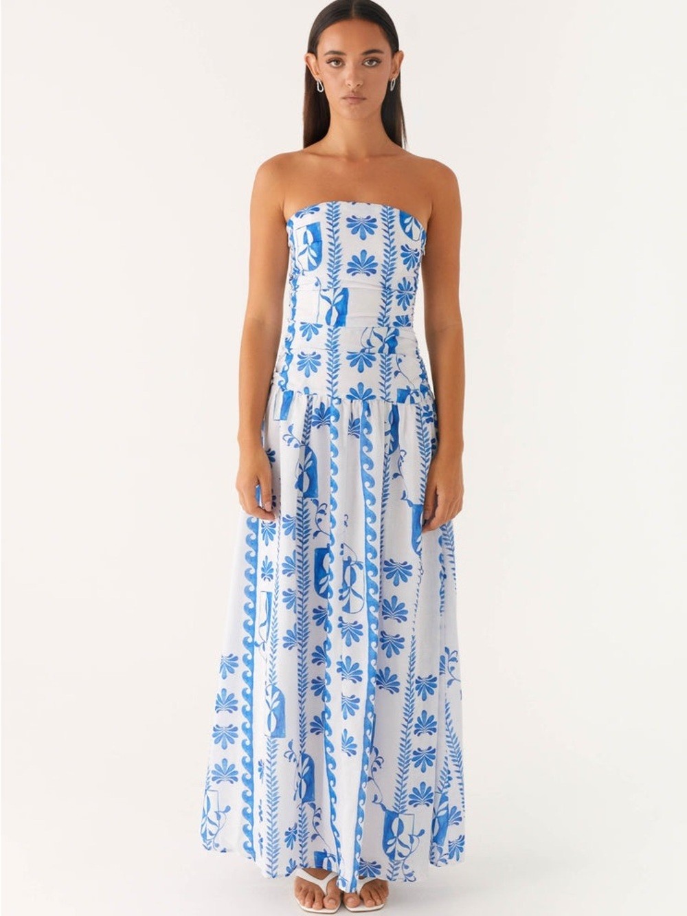 NWT Peppermayo Carmel Maxi Dress in Floral Wave Size US 0