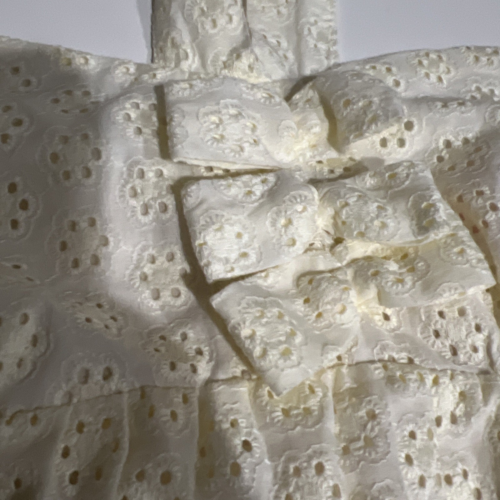 Vtg True People Dress Mini Halter White Cottage Core Coquett