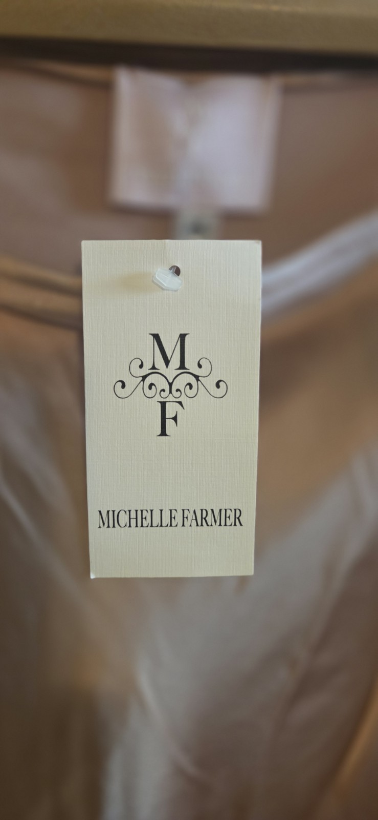 Michelle Farmer Veronica Tunic- Blush Bias Cut Blush Tunic Size Med With Belt