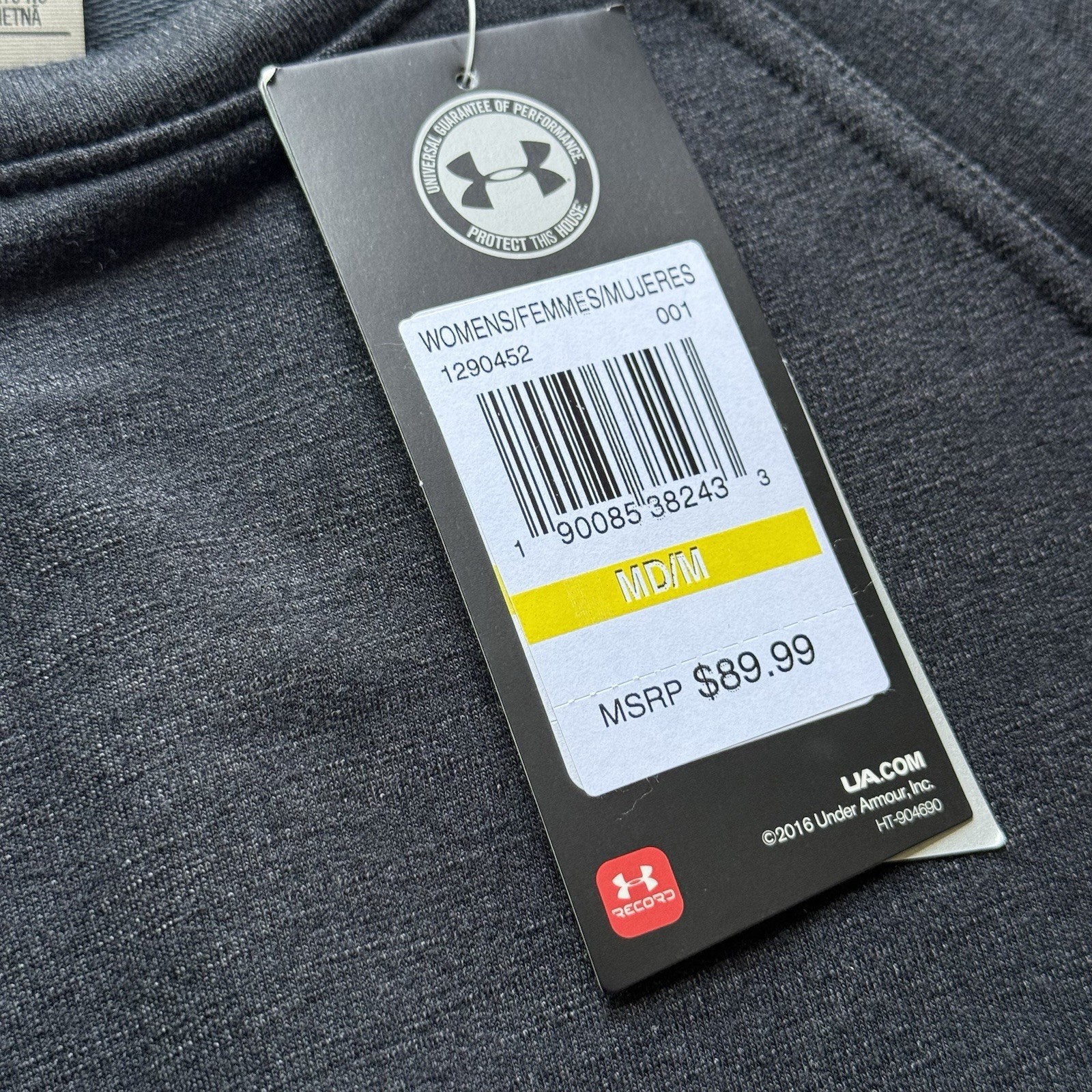 NWT Under Armour sleeveless pullover shift dress Medium gray athletic athleisure