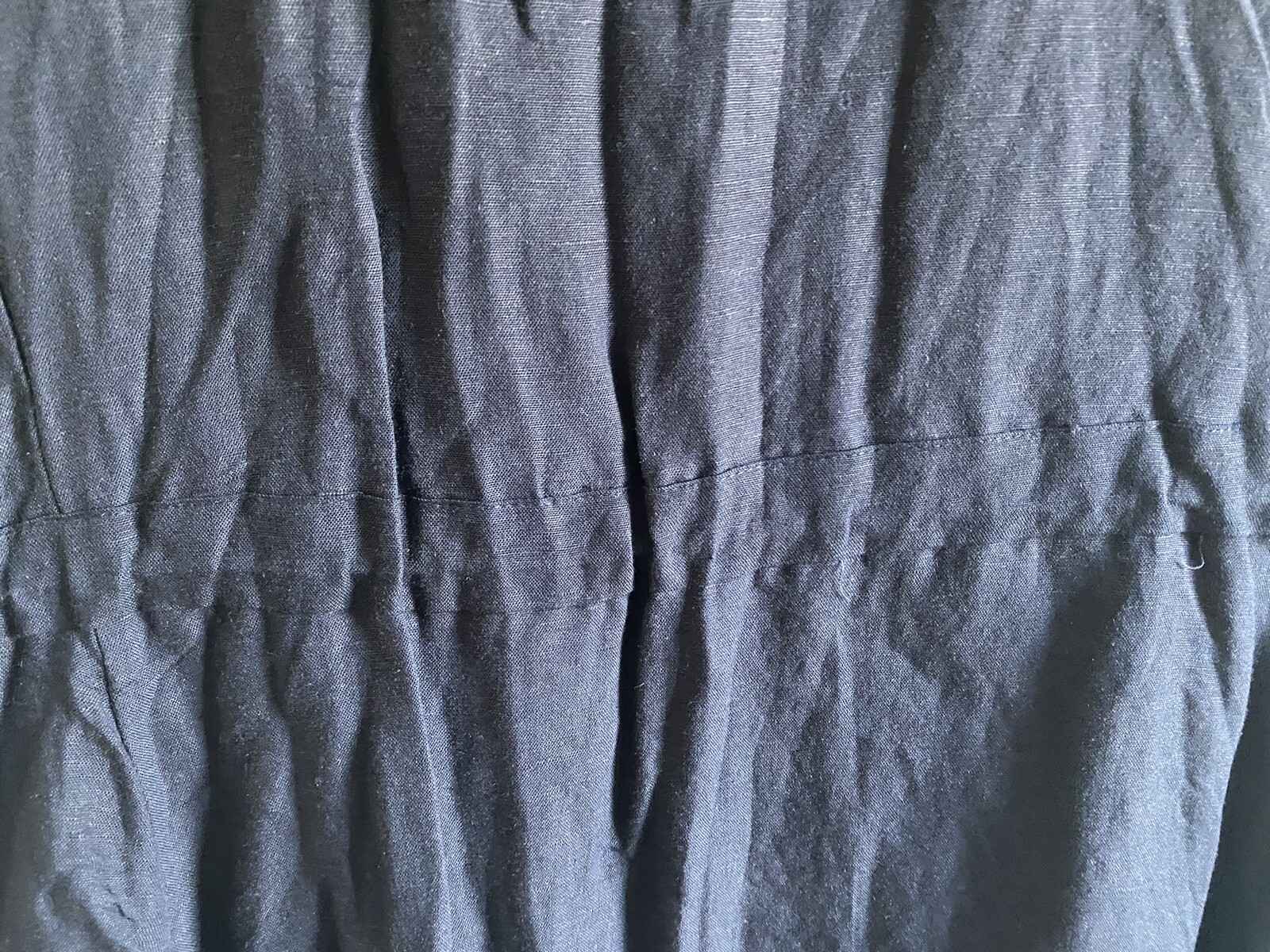 Pretty Plus Sz 2X/3X La Mouette Womens Navy Casual Dress – linen Viscose