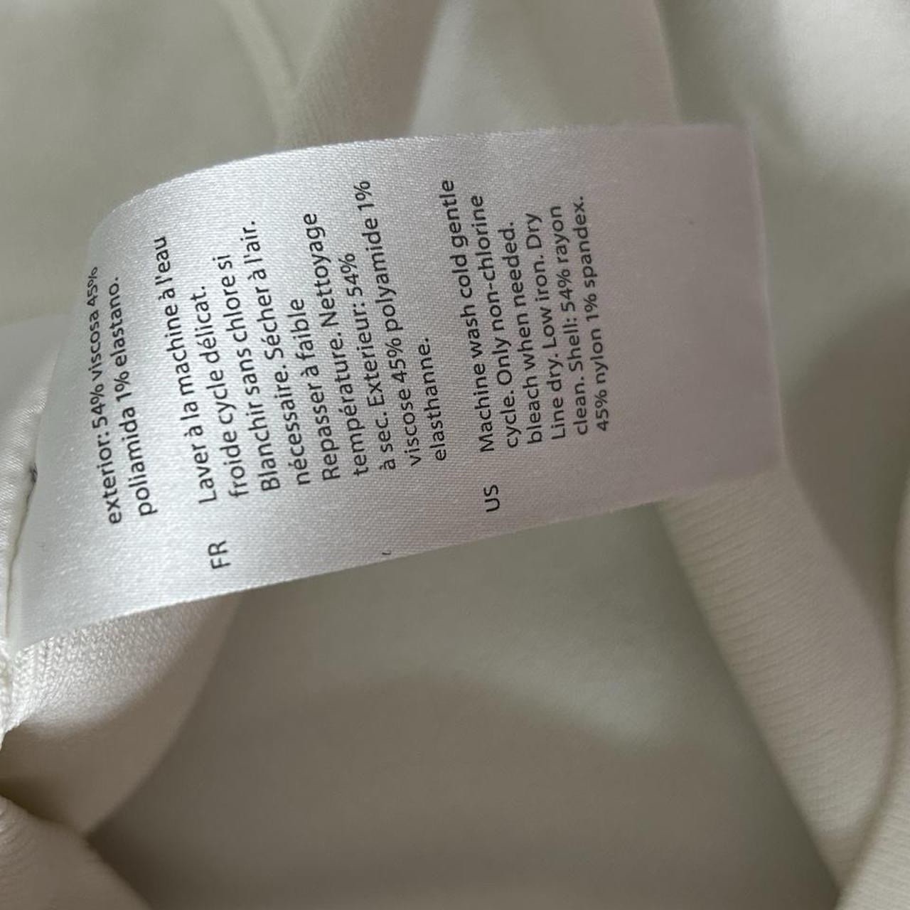 NWT COS White Sleeveless Knit Knee Length Dress Size M