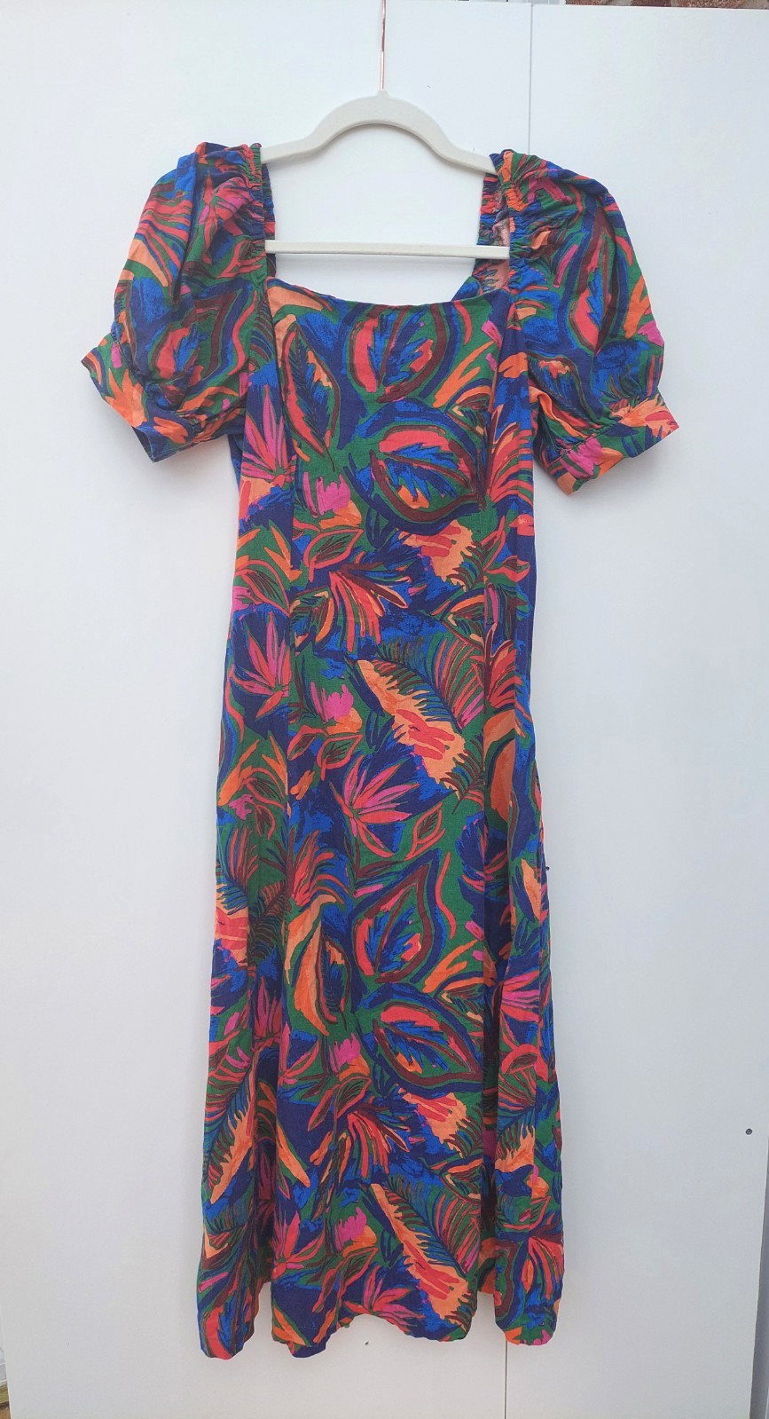 Finery London Midi Dress Short Sleeve Printed Dress ‘Daisy’ New Tags bxz Size 10
