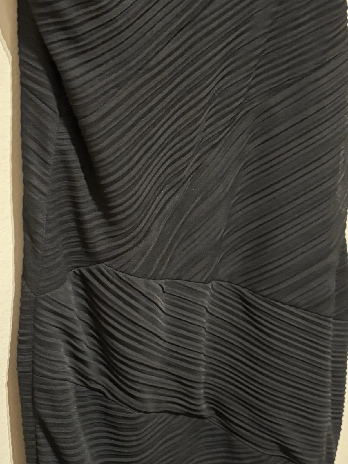 DECODE 1.8 Asymmetrical Neckline Sheath Dress Size 8 With Beaded Accent Lined