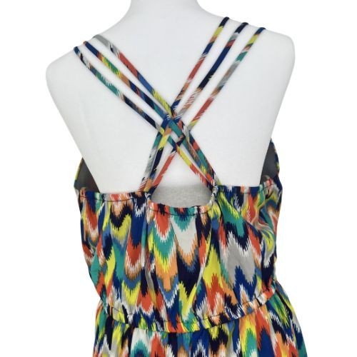 Women’s XL Chevron Print Spaghetti Strap Dress + Coach Bag!