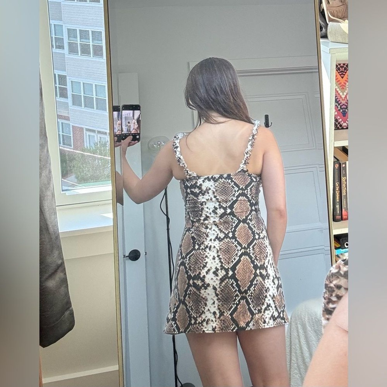 Snake Print Mini Dress