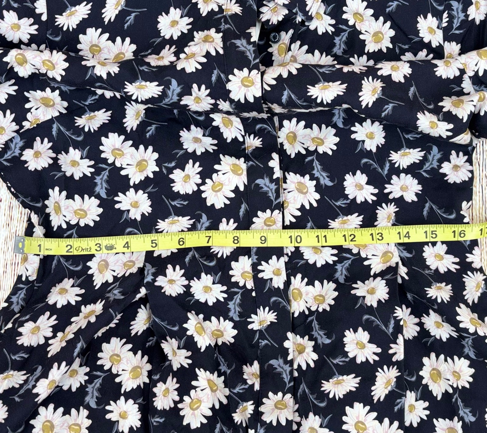 Barbour Cranmoor Dress Size 8 Navy Daisy Floral Shirt Midi 100% Lyocell NWT