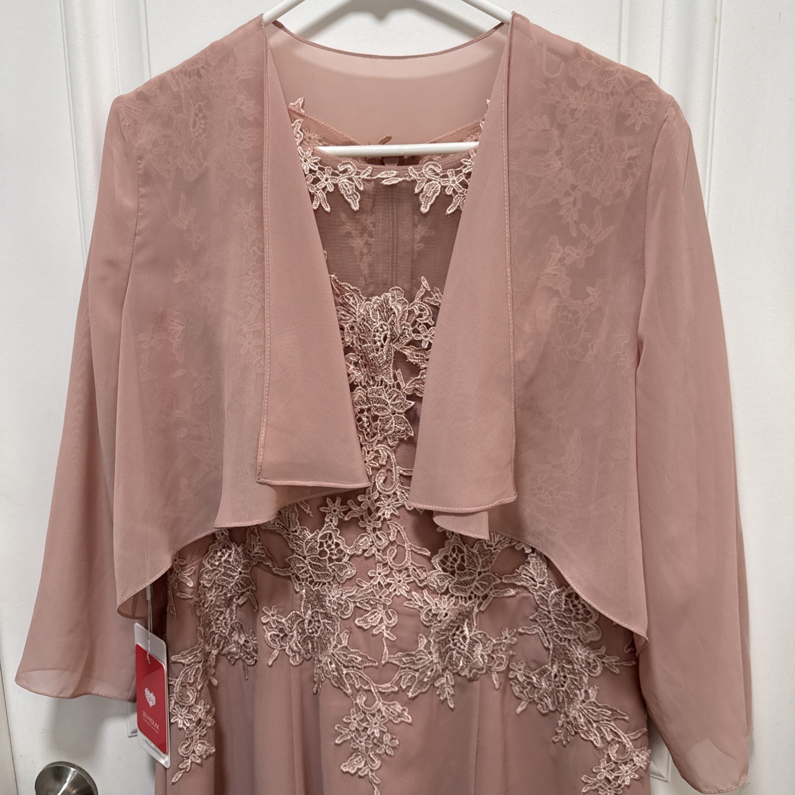 JJ’s House Beautiful Women’s New Dusty Rose Dress Size 12 Bust 38” Waist 31”